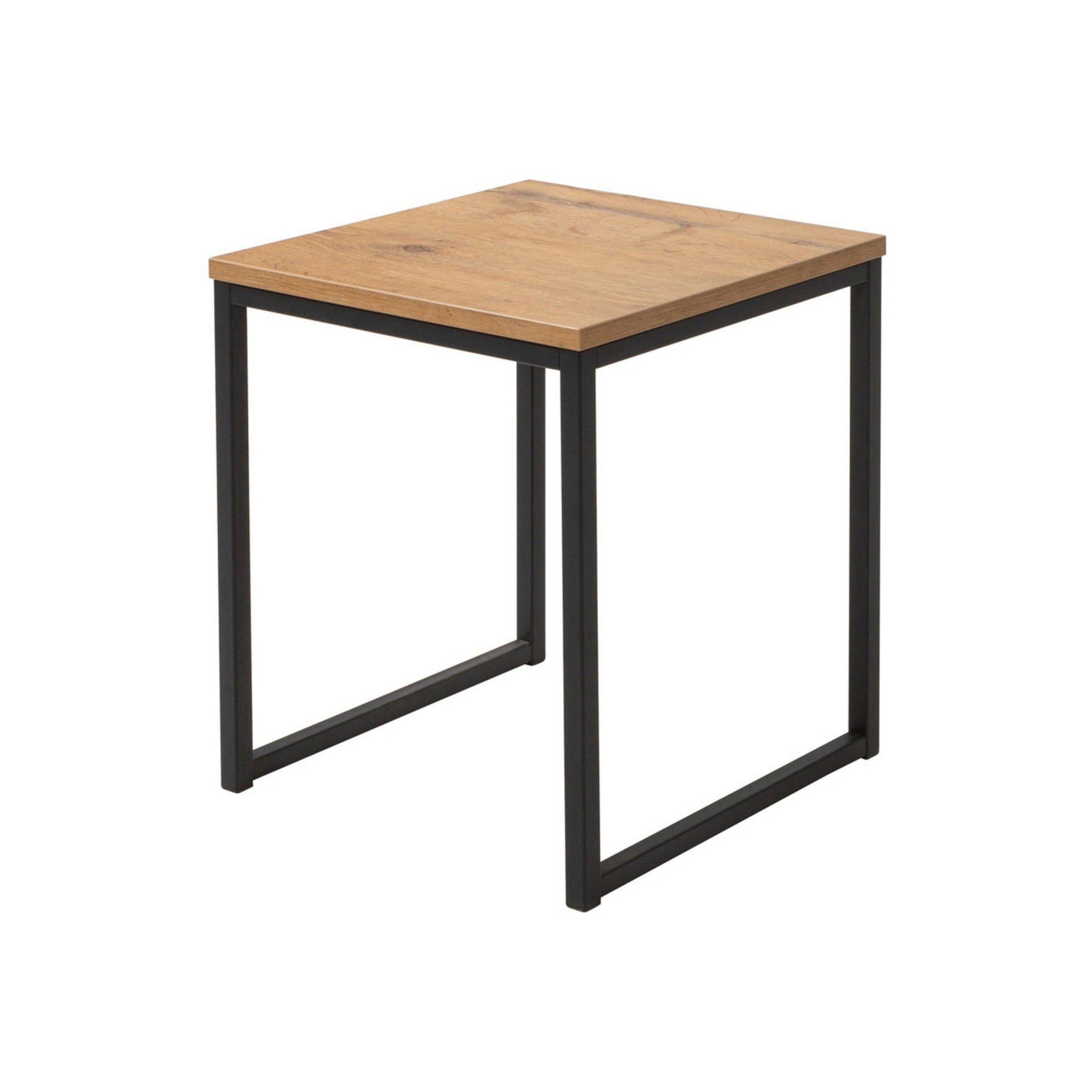 Masuta AROZ, stejar lancelot, PAL/metal, 40x40 cm