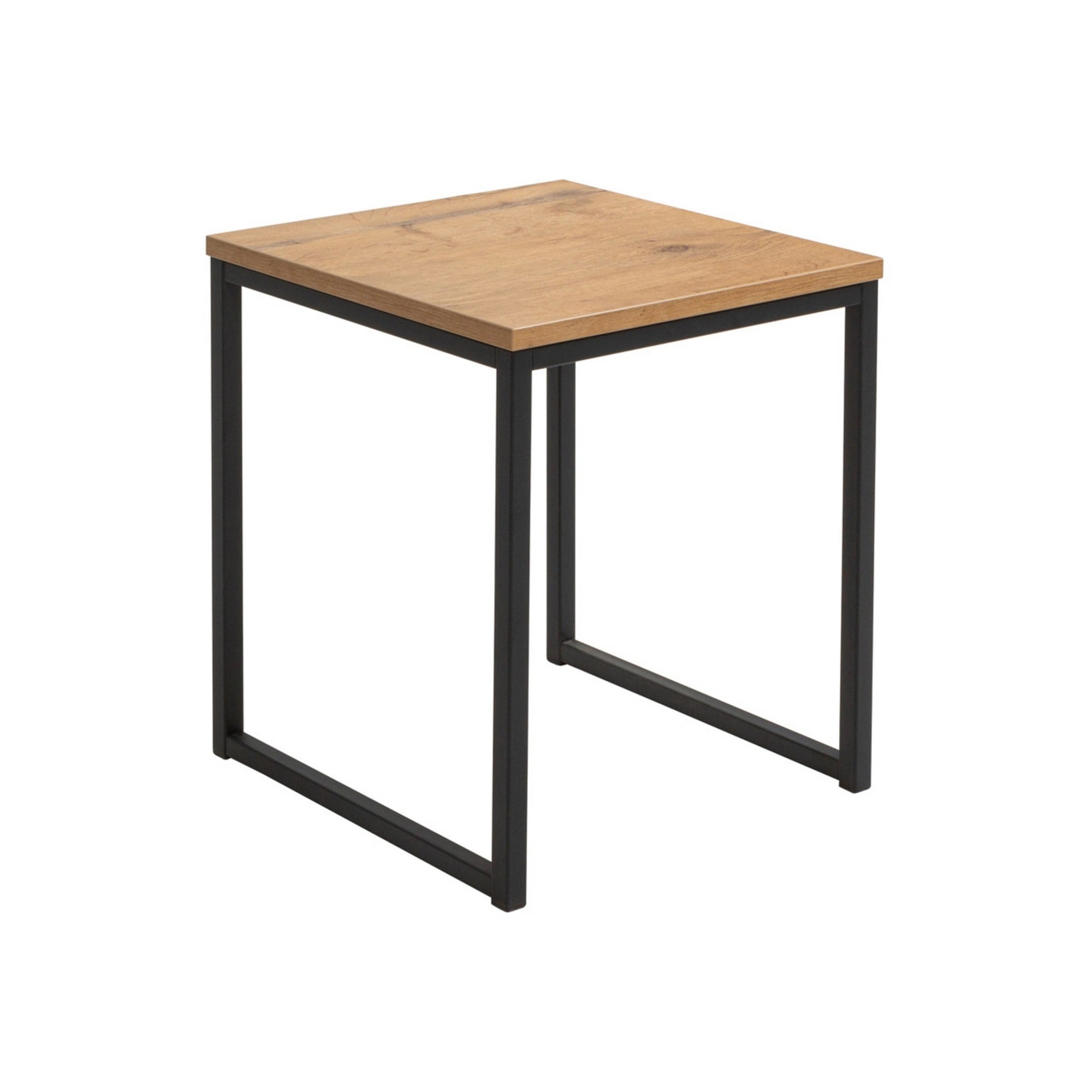 Masuta AROZ, stejar lancelot, PAL/metal, 40x40 cm