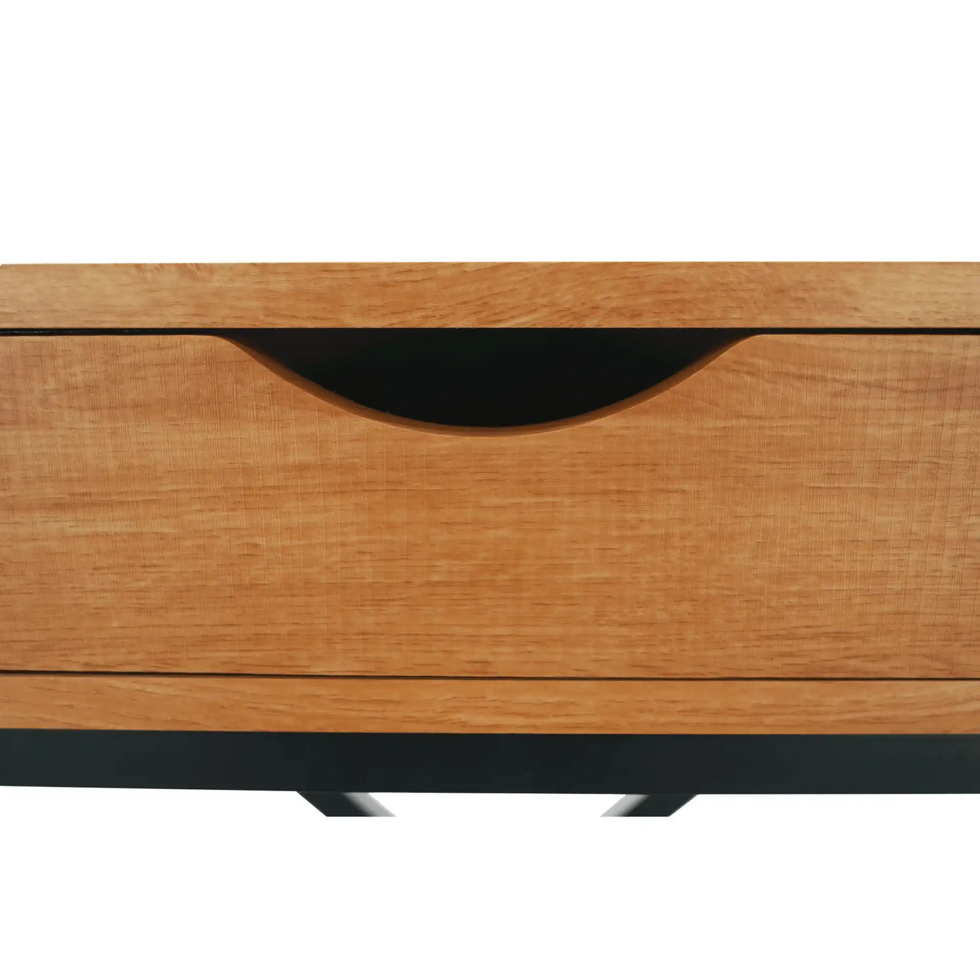 Masuta auxiliara VIRED, stejar/negru, 50x30x60 cm