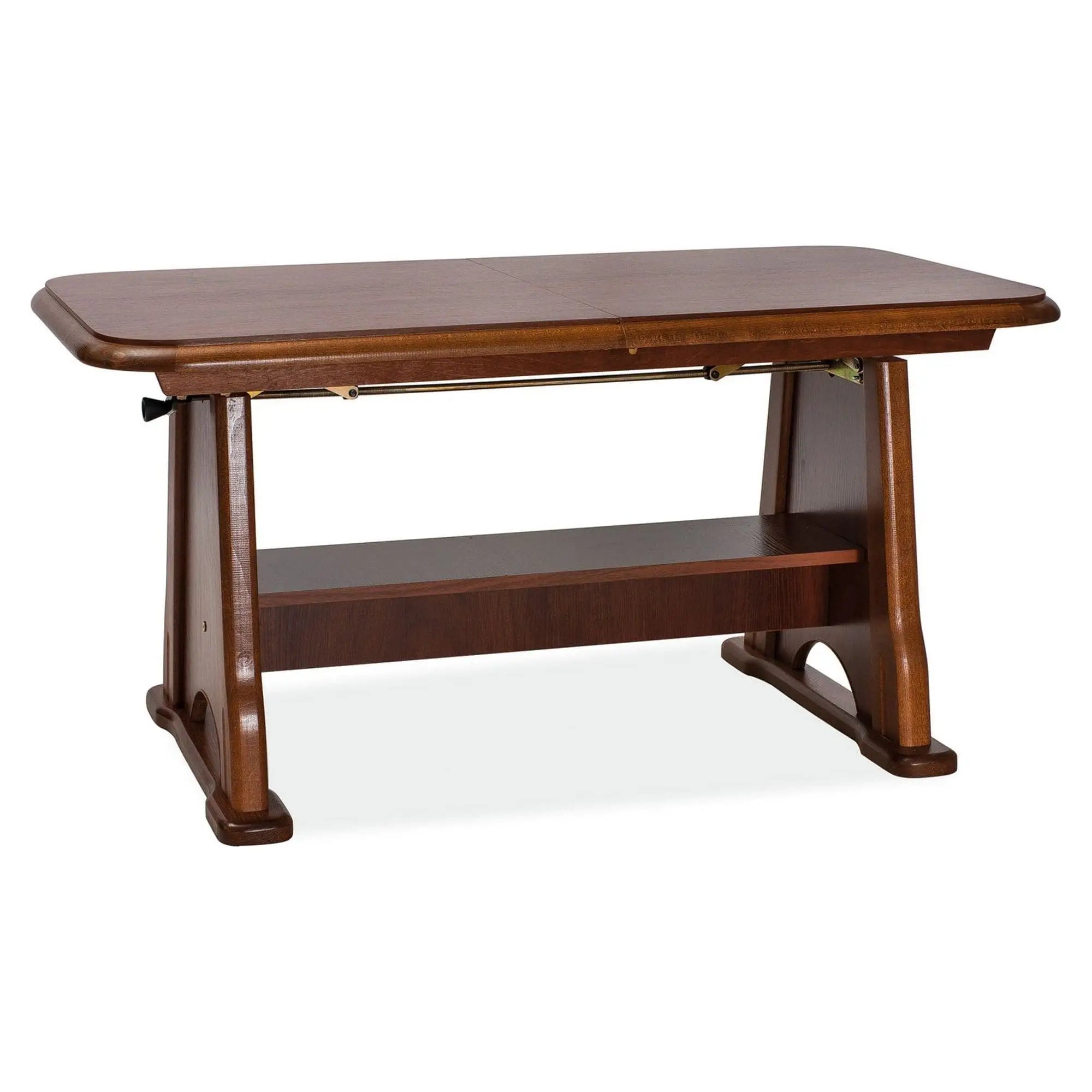 Masuta BEATA, nuc, PAL/lemn, 130/170x67x60/77 cm