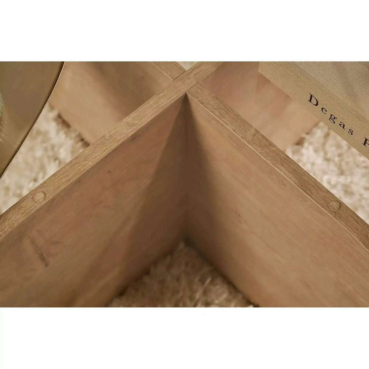 Masuta cafea AERIS, stejar, PAL/sticla, 75x75x35 cm