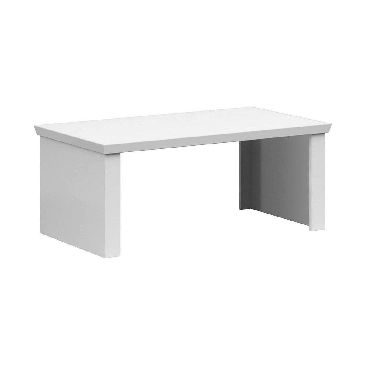 Masuta cafea Agnes, alb, PAL laminat, 110x60x45 cm