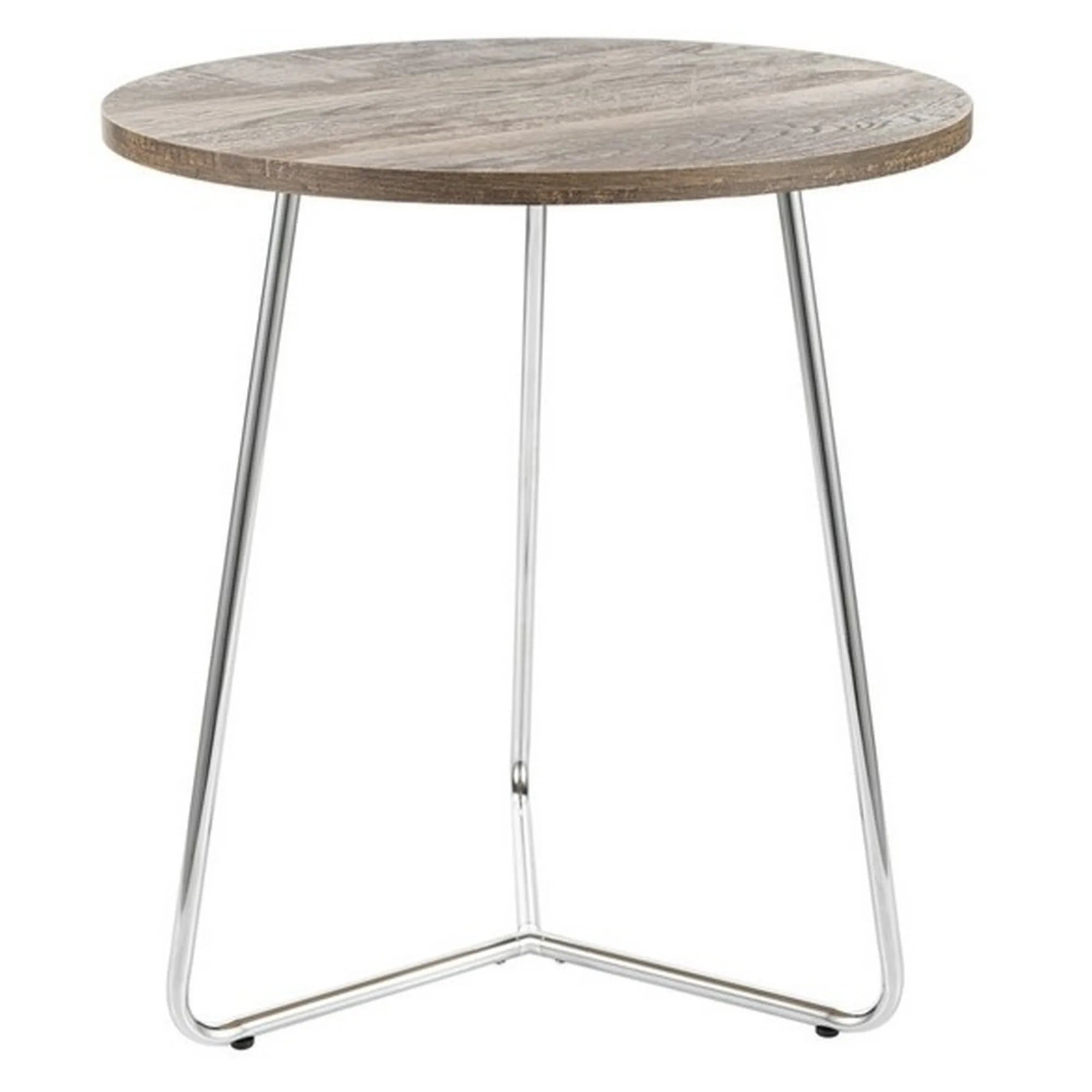 Masuta cafea ALTA B, nuc/crom, 45x50 cm