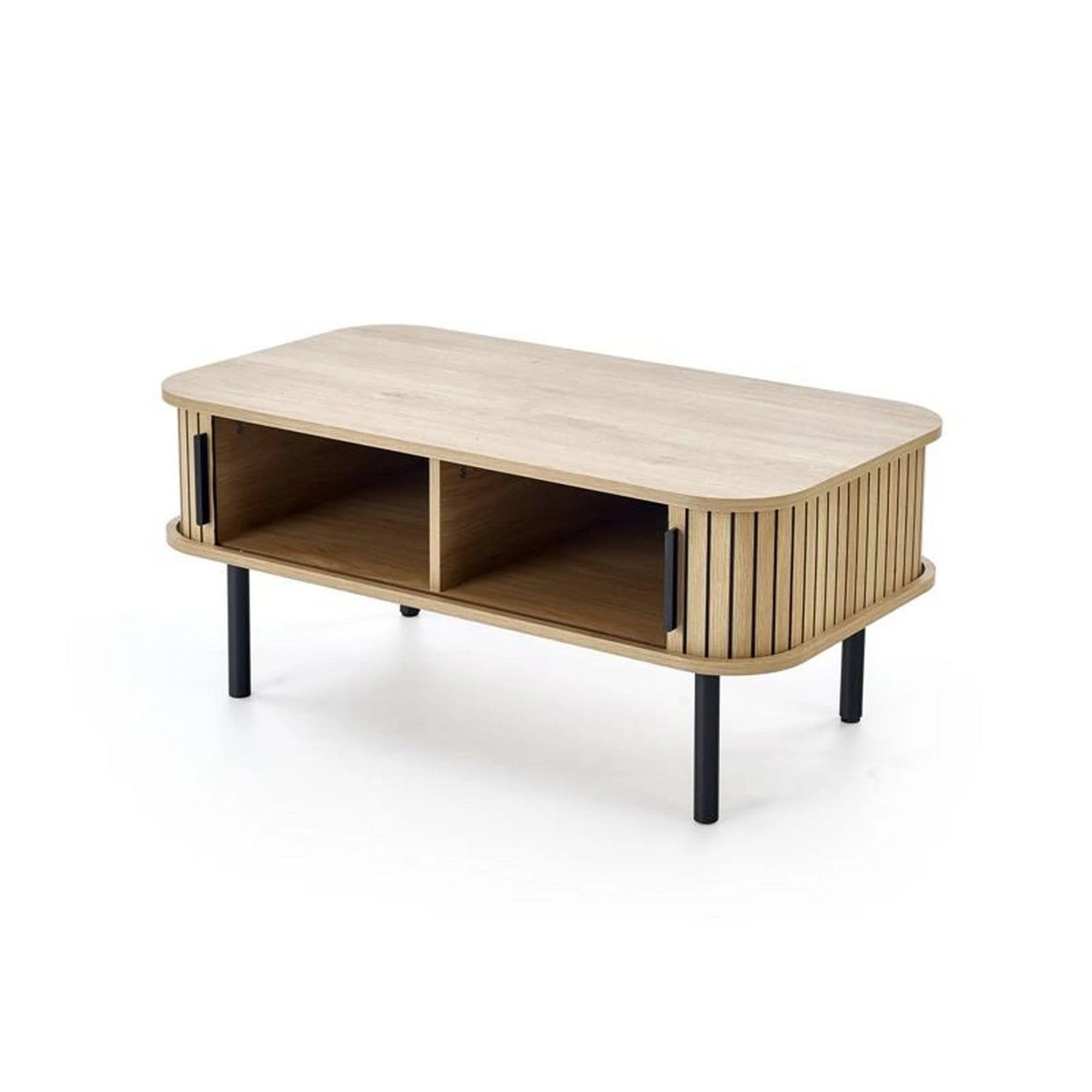 Masuta cafea ANGELINA, stejar/negru, 90x50x40 cm