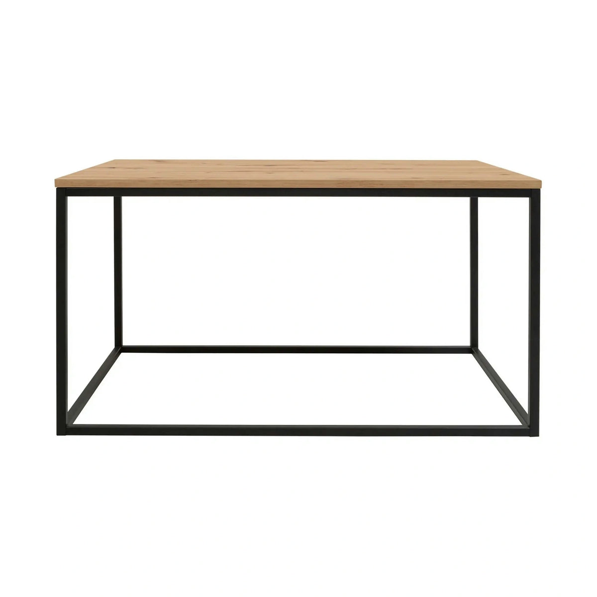 Masuta cafea AROZ, stejar artisan/negru, PAL/metal, 100x69x53 cm