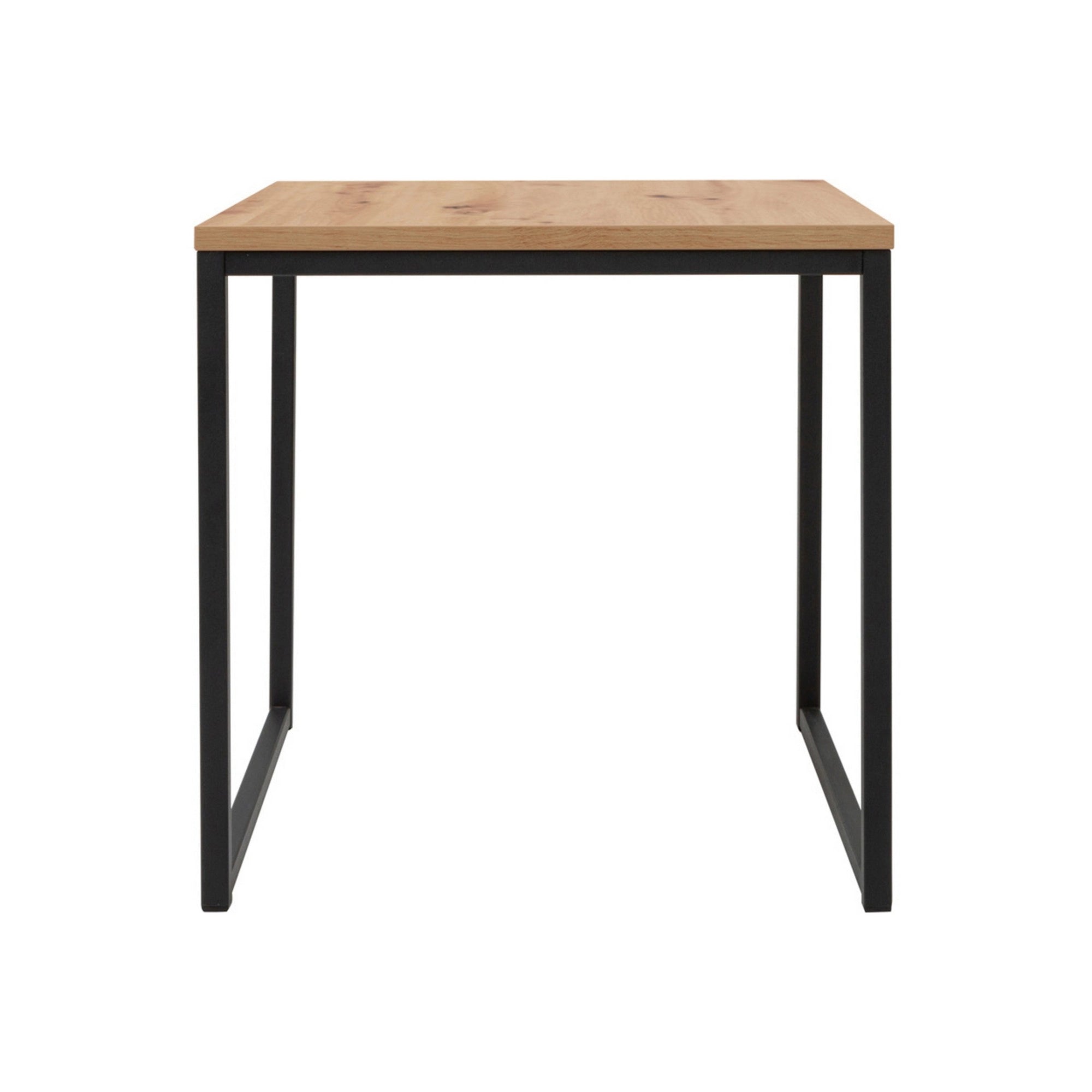 Masuta cafea AROZ, stejar artisan/negru, PAL/metal, 50x50 cm