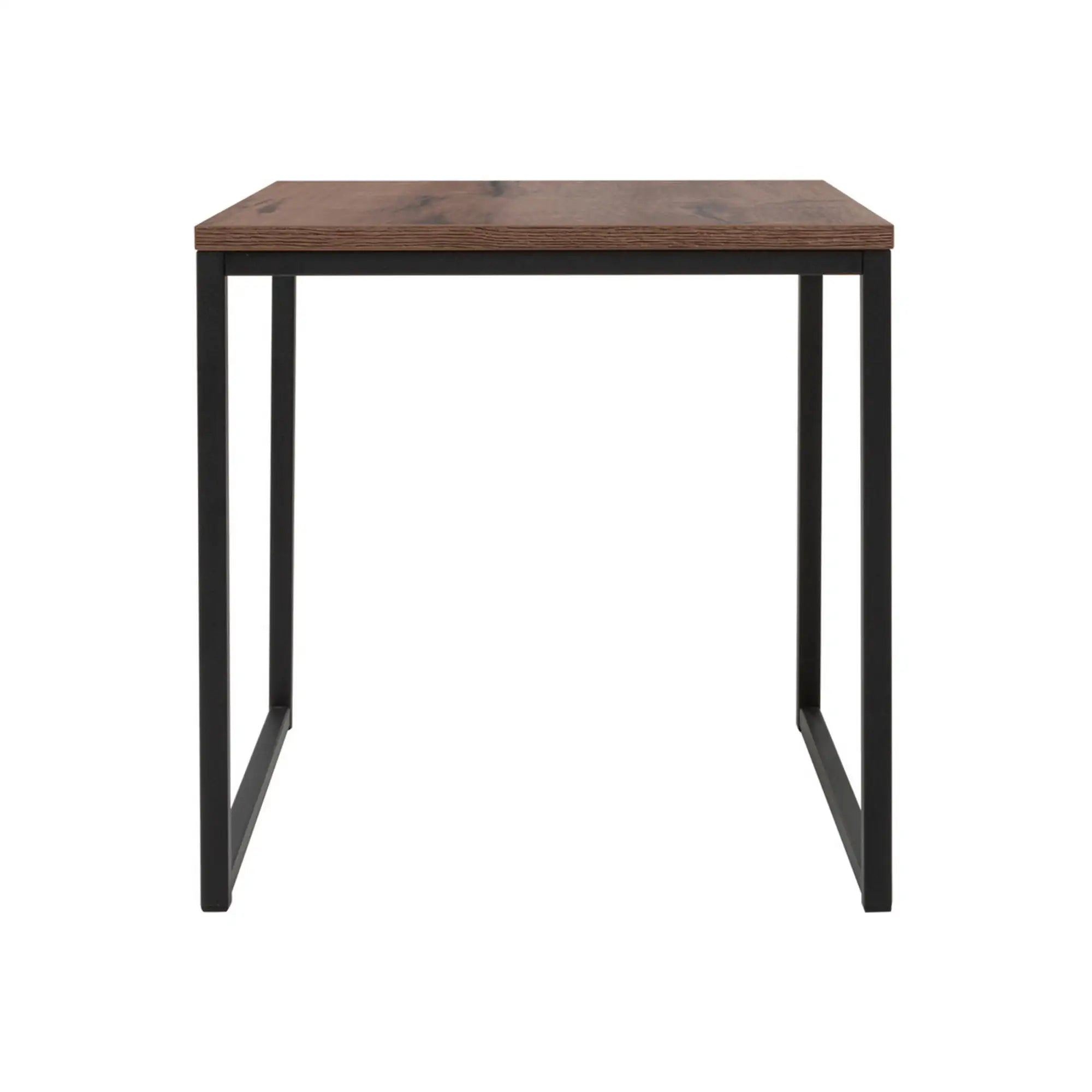 Masuta cafea AROZ, stejar/negru, PAL/metal, 50x50x50 cm