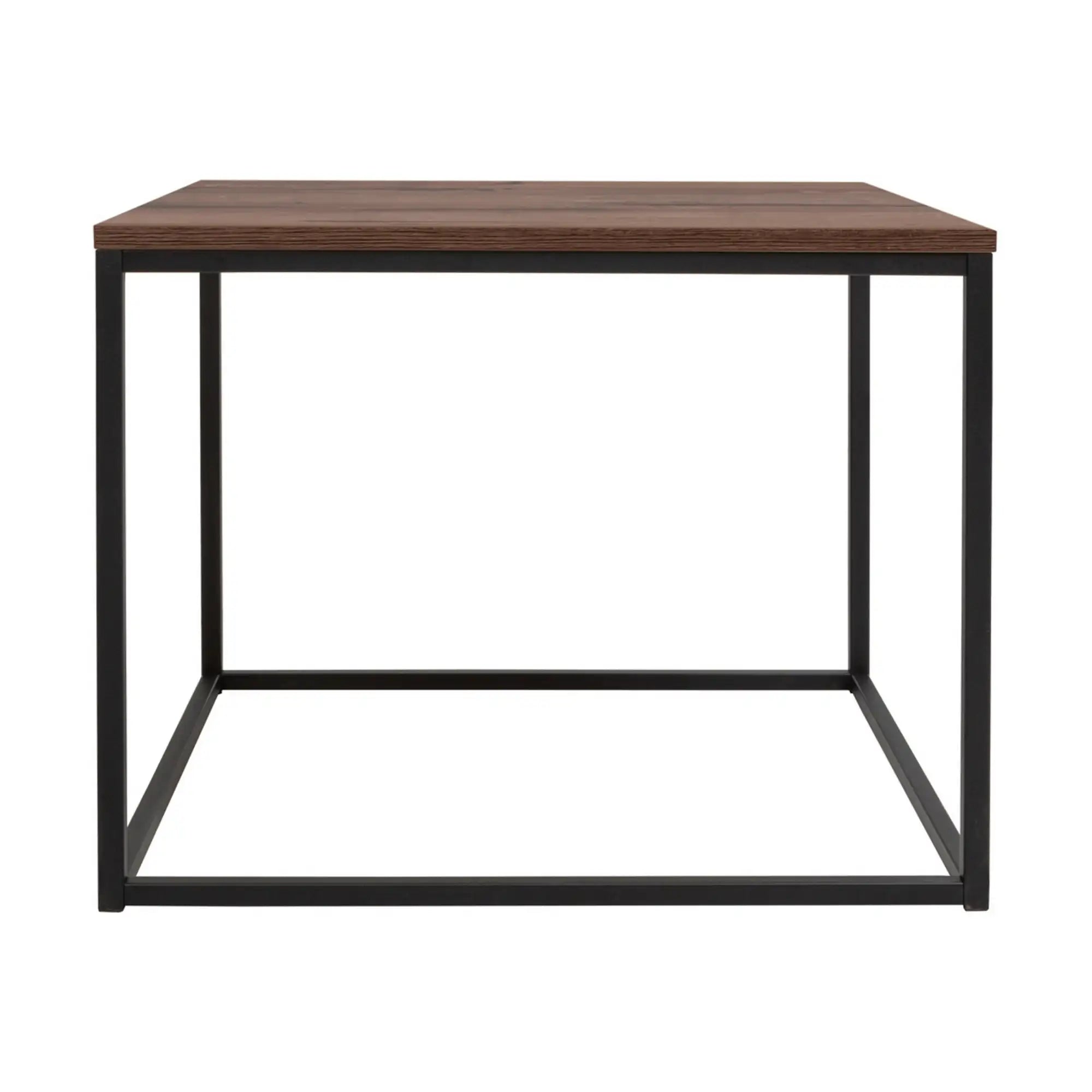 Masuta cafea AROZ, stejar/negru, PAL/metal, 69x69x53 cm