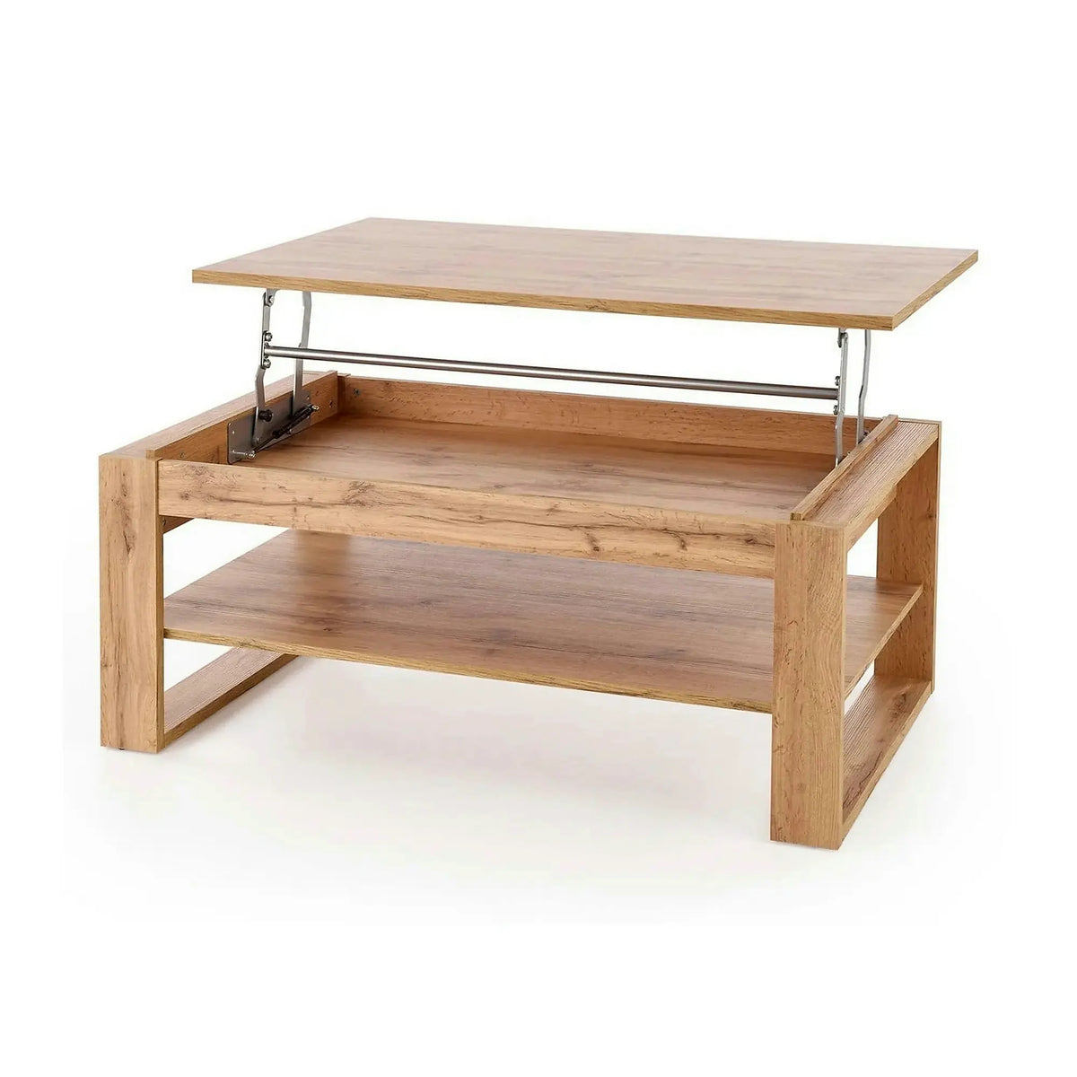 Masuta cafea BETTY, stejar artisan, PAL laminat, 120x65/92x50/72 cm