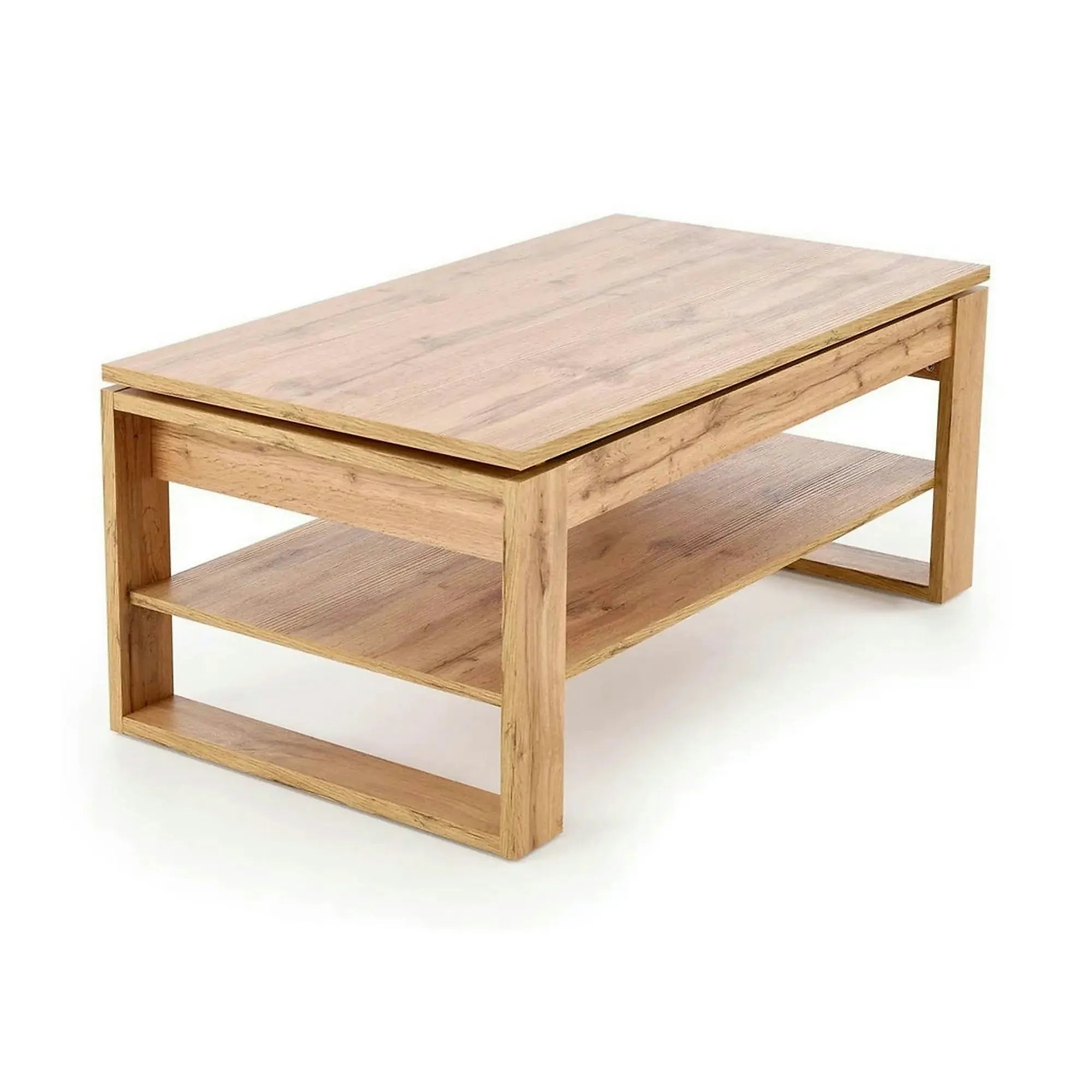 Masuta cafea BETTY, stejar artisan, PAL laminat, 120x65/92x50/72 cm