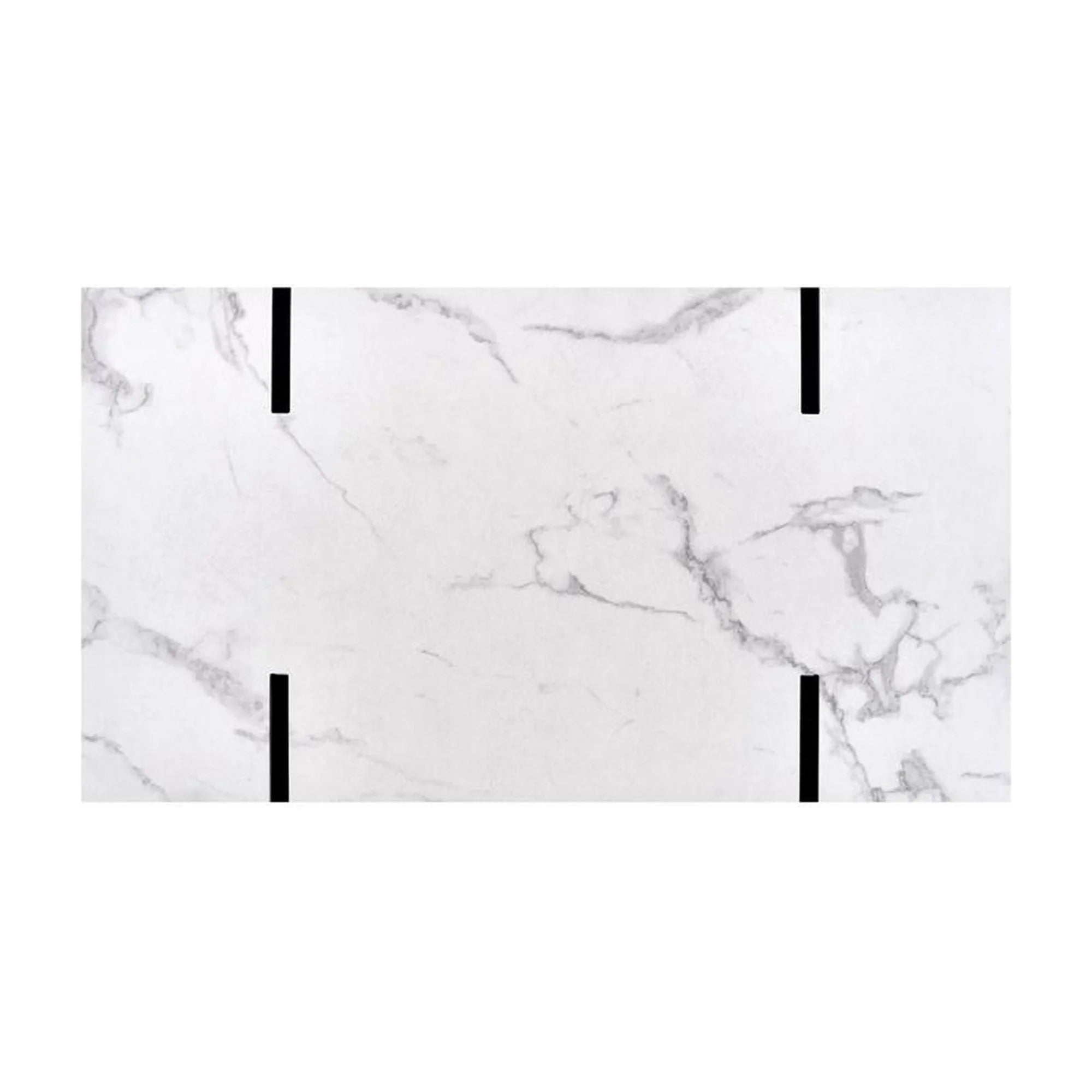 Masuta cafea BLANCA, alb cu efect de marmura/negru, 110x60x43 cm