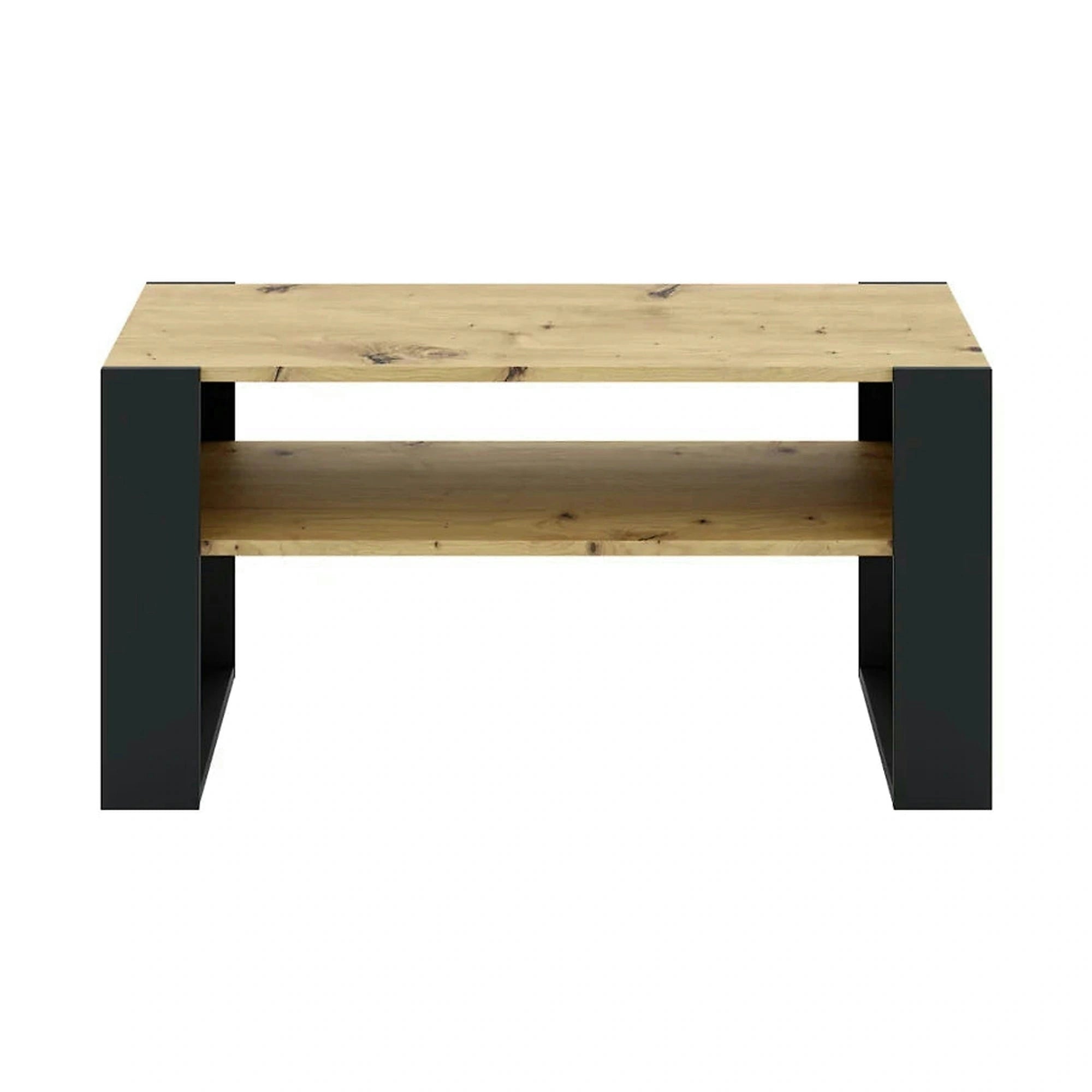 Masuta cafea CARA 1, stejar artisan/negru, DTD laminat, 90x53x45 cm