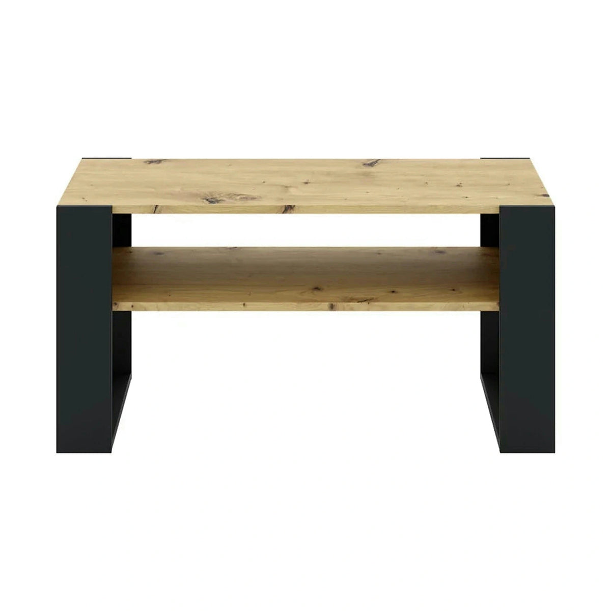 Masuta cafea CARA 1, stejar artisan/negru, DTD laminat, 90x53x45 cm
