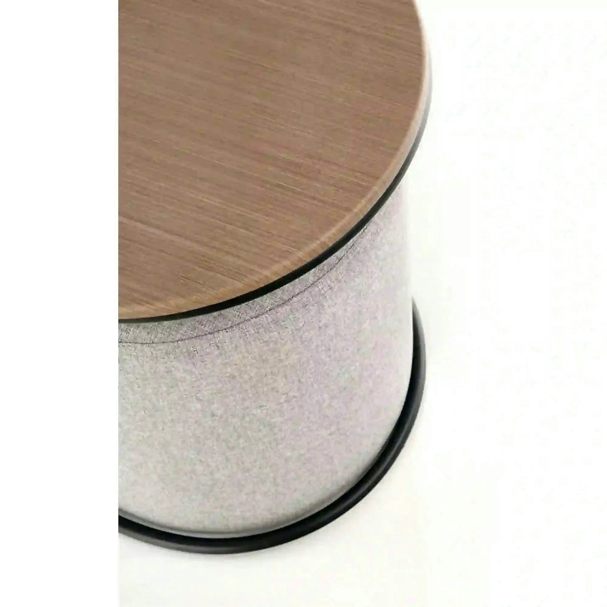 Masuta cafea cu tabureti PAMPA, nuc/gri, 88x43x49 cm