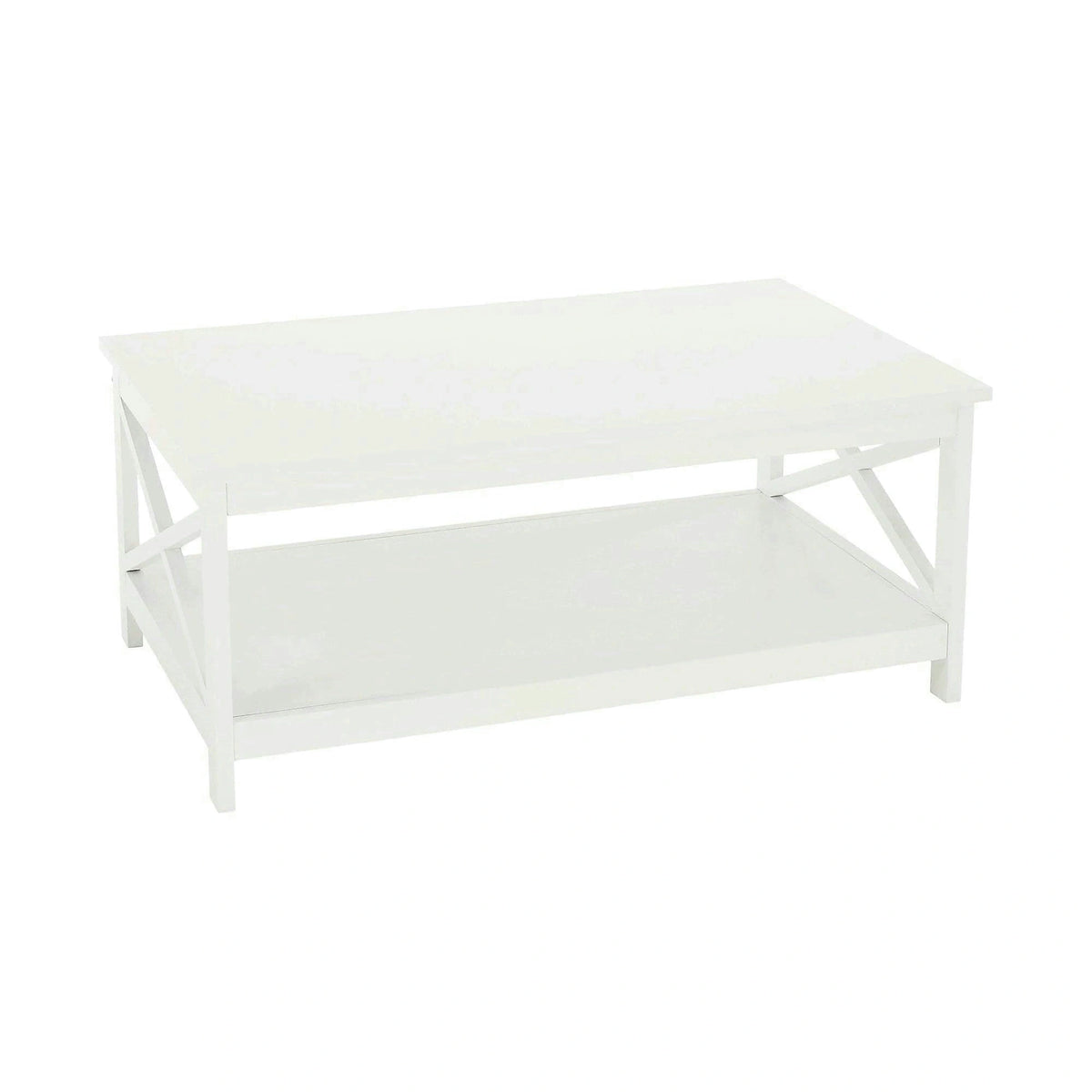 Masuta cafea EDRIA, alb, 87x55x37 cm