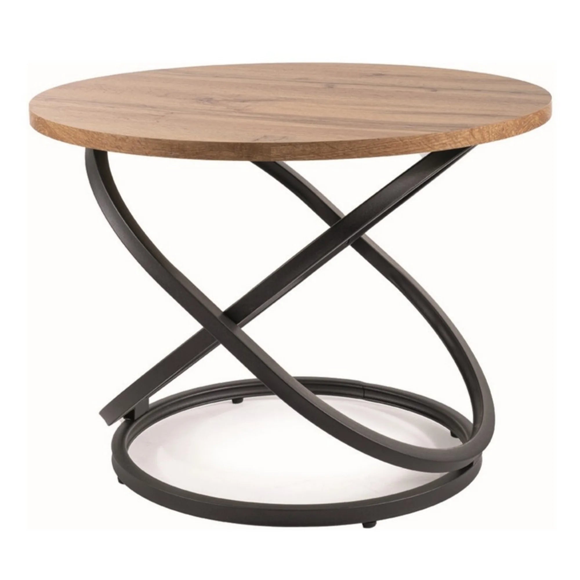 Masuta cafea EOS D, stejar artisan/negru mat, 60x45 cm