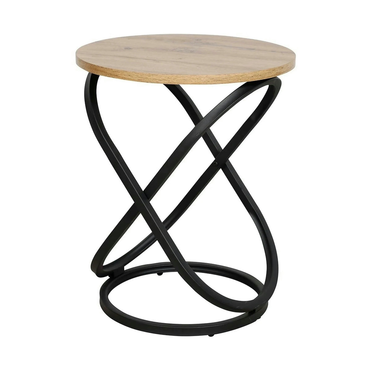 Masuta cafea EOS E, stejar artisan/negru mat, 45x55 cm