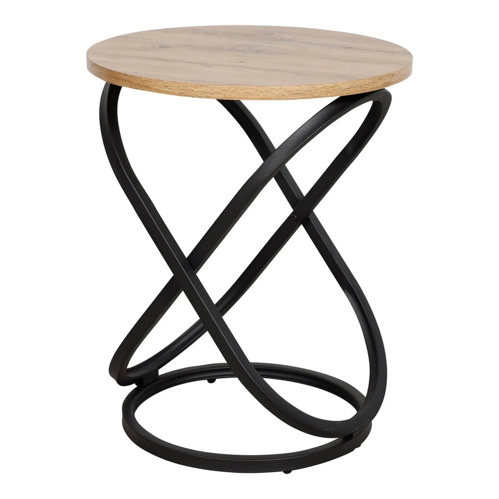 Masuta cafea EOS E, stejar artisan/negru mat, 45x55 cm