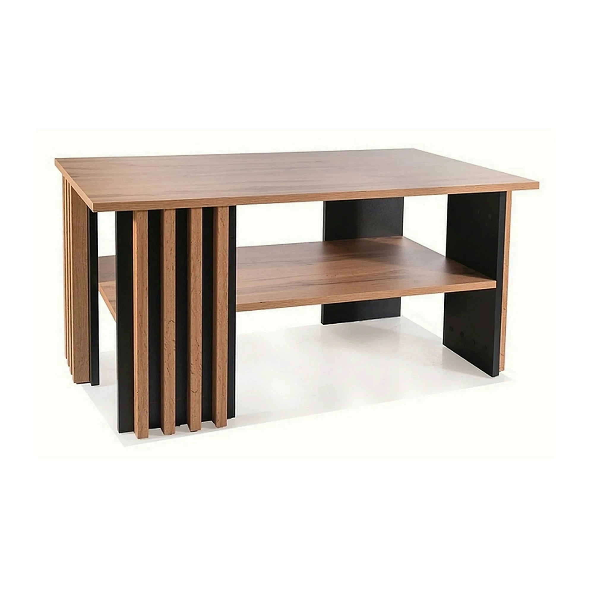 Masuta cafea EVITA, stejar artisan/negru, PAL laminat, 100x60x50 cm