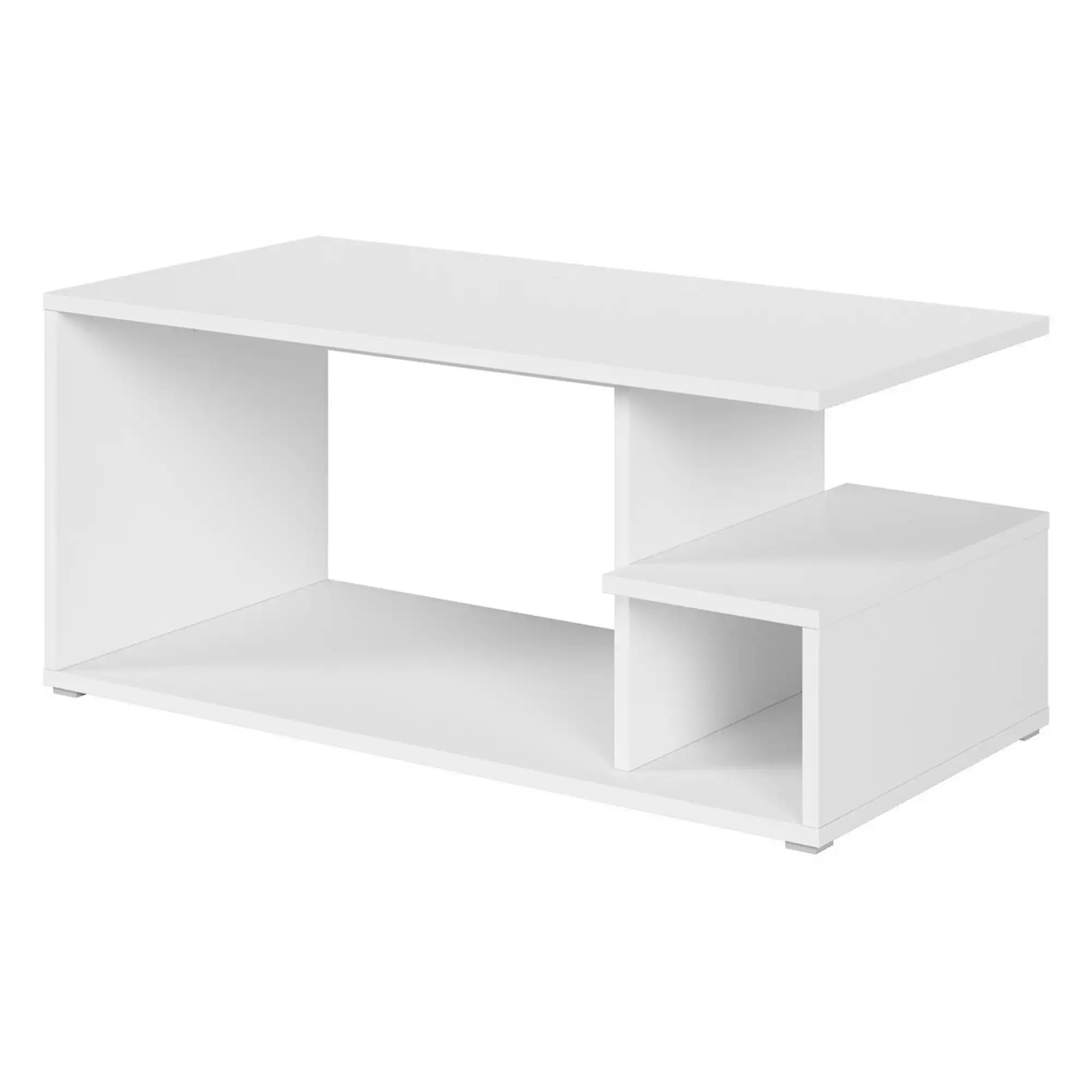 Masuta cafea GATO, alb, PAL, 100x50x45 cm