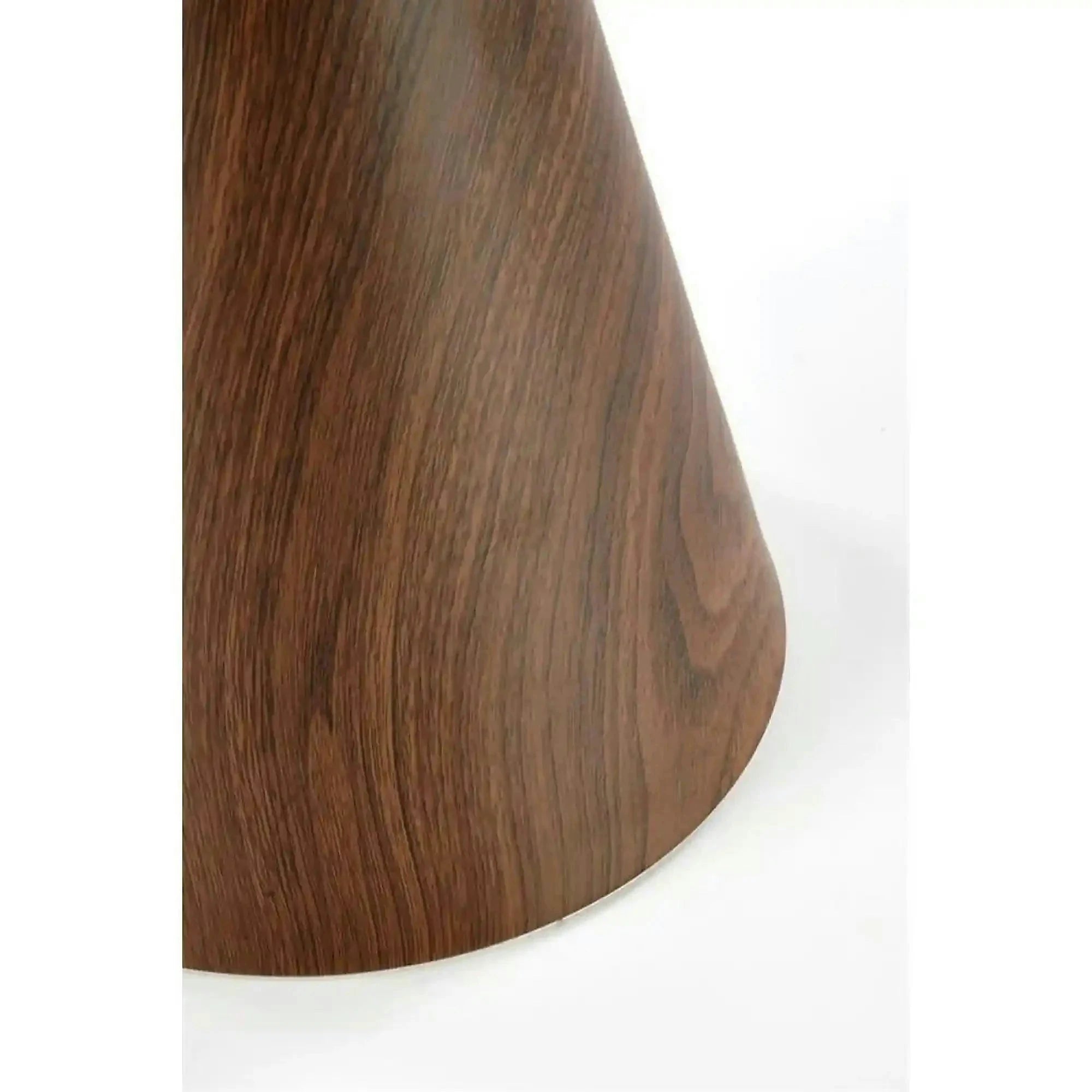 Masuta cafea GENESIS S, alb cu efect de marmura/nuc/auriu, otel/ceramica, 50x50x53 cm