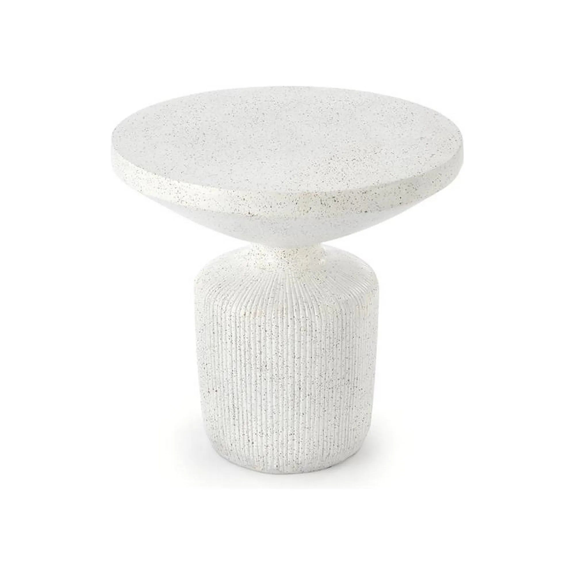 Masuta cafea GIZA, alb, compozit, 54x54x53 cm