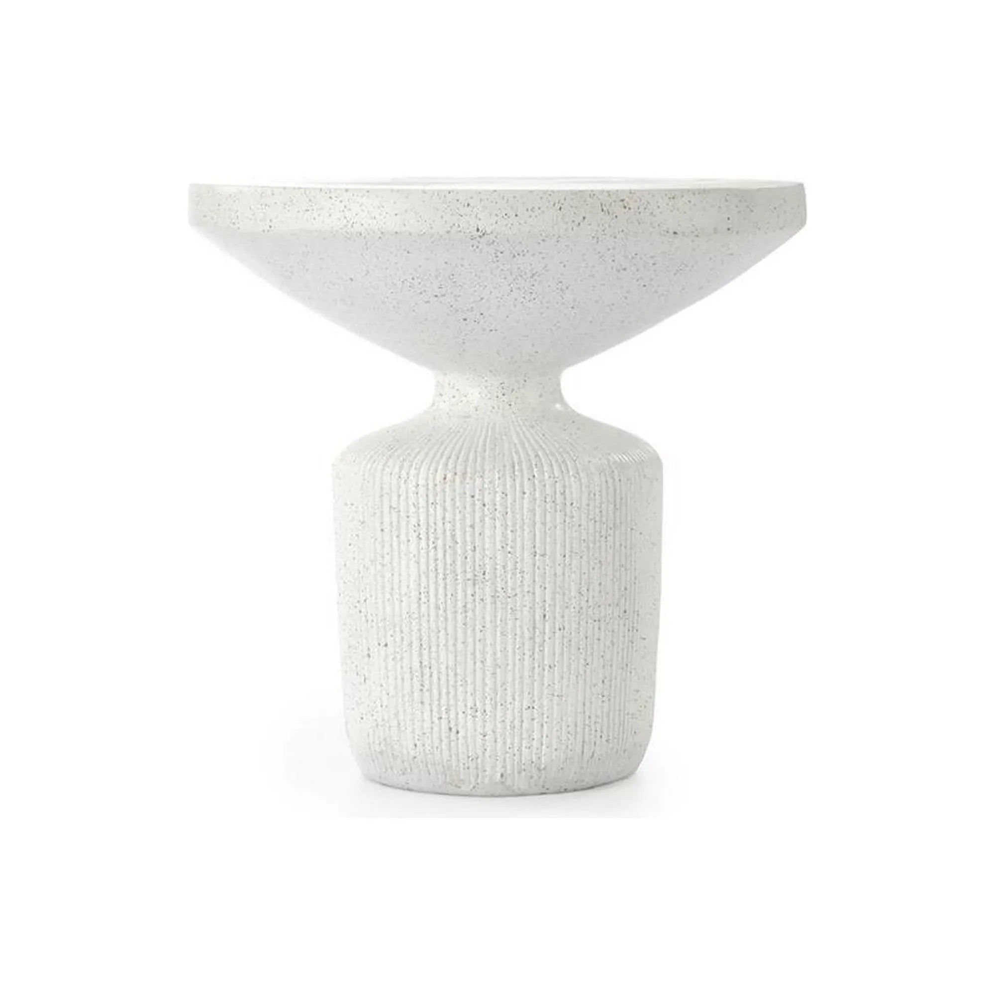 Masuta cafea living alba GIZA, compozit, 54x54x53 cm