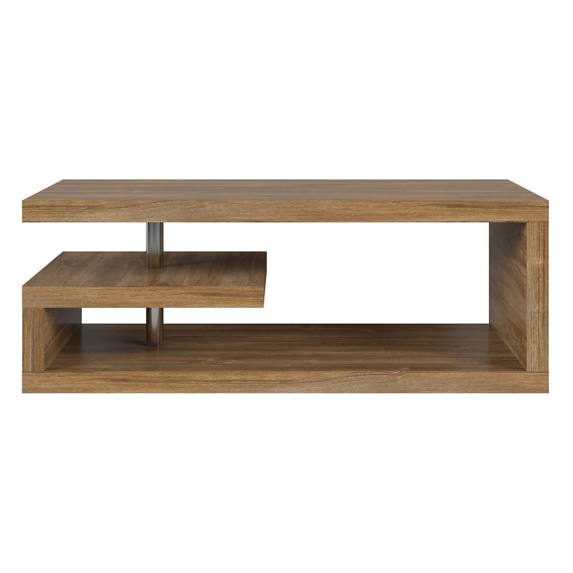 Masuta cafea GLIMP, stejar stirling, PAL/metal, 120x60x45 cm