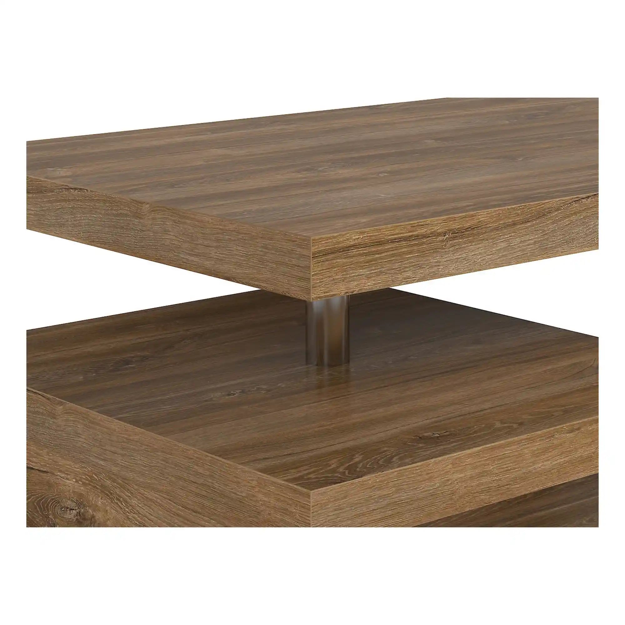 Masuta cafea GLIMP, stejar stirling, PAL/metal, 120x60x45 cm