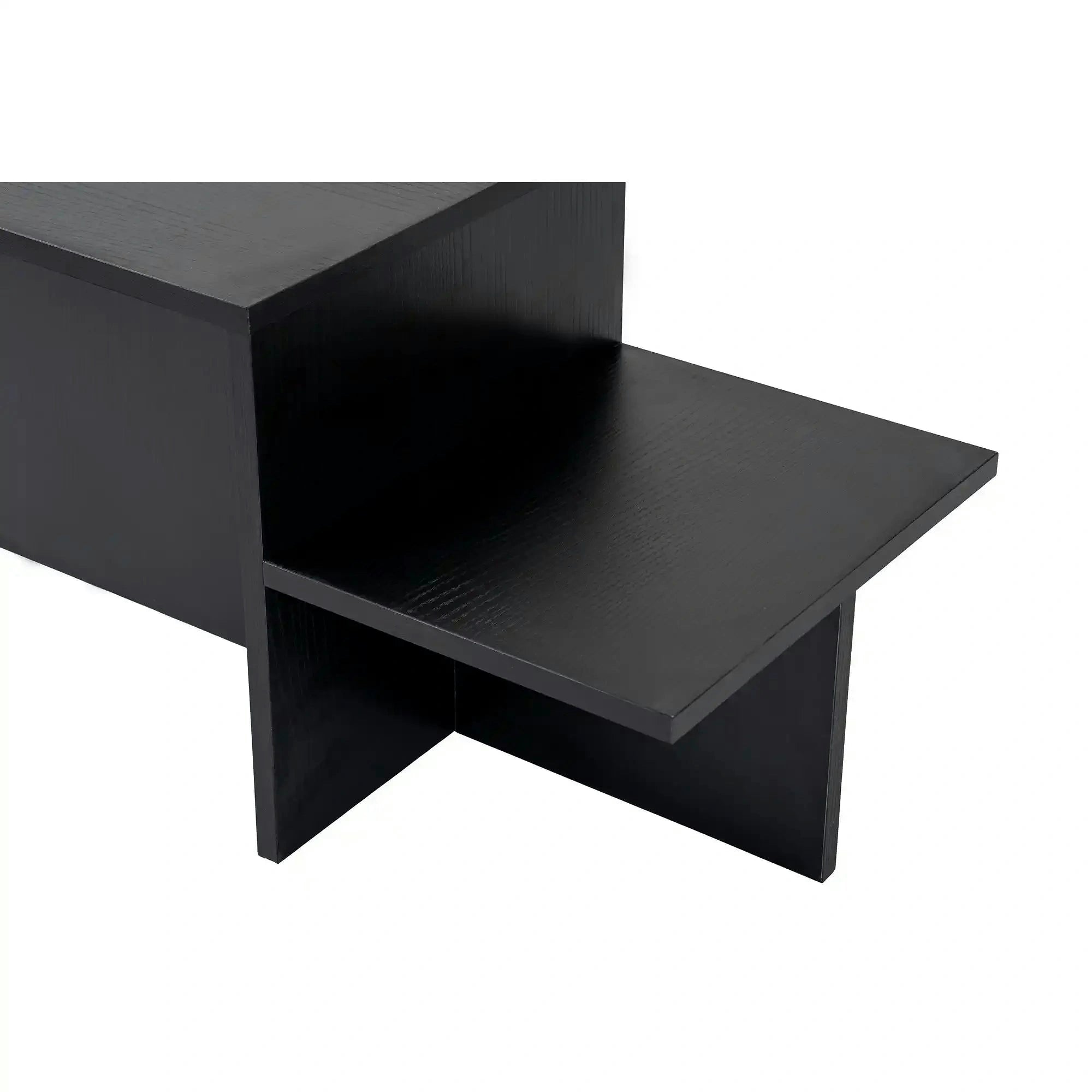 Masuta cafea HARMONY, negru, PAL, 80x40x40 cm