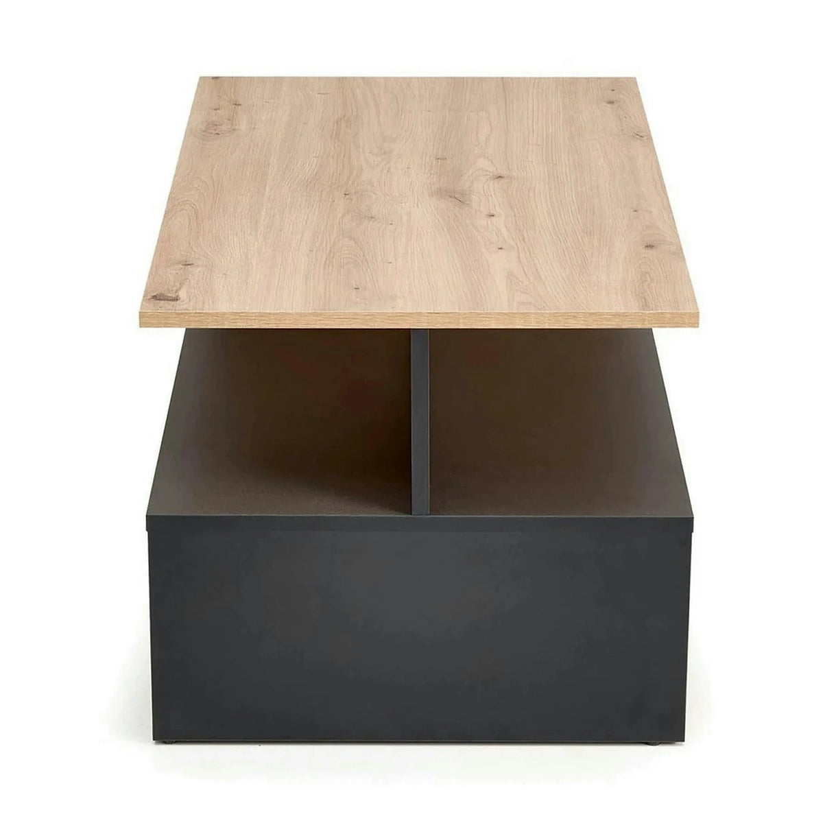 Masuta cafea IVA, stejar artisan/negru, PAL laminat, 90x51x43 cm