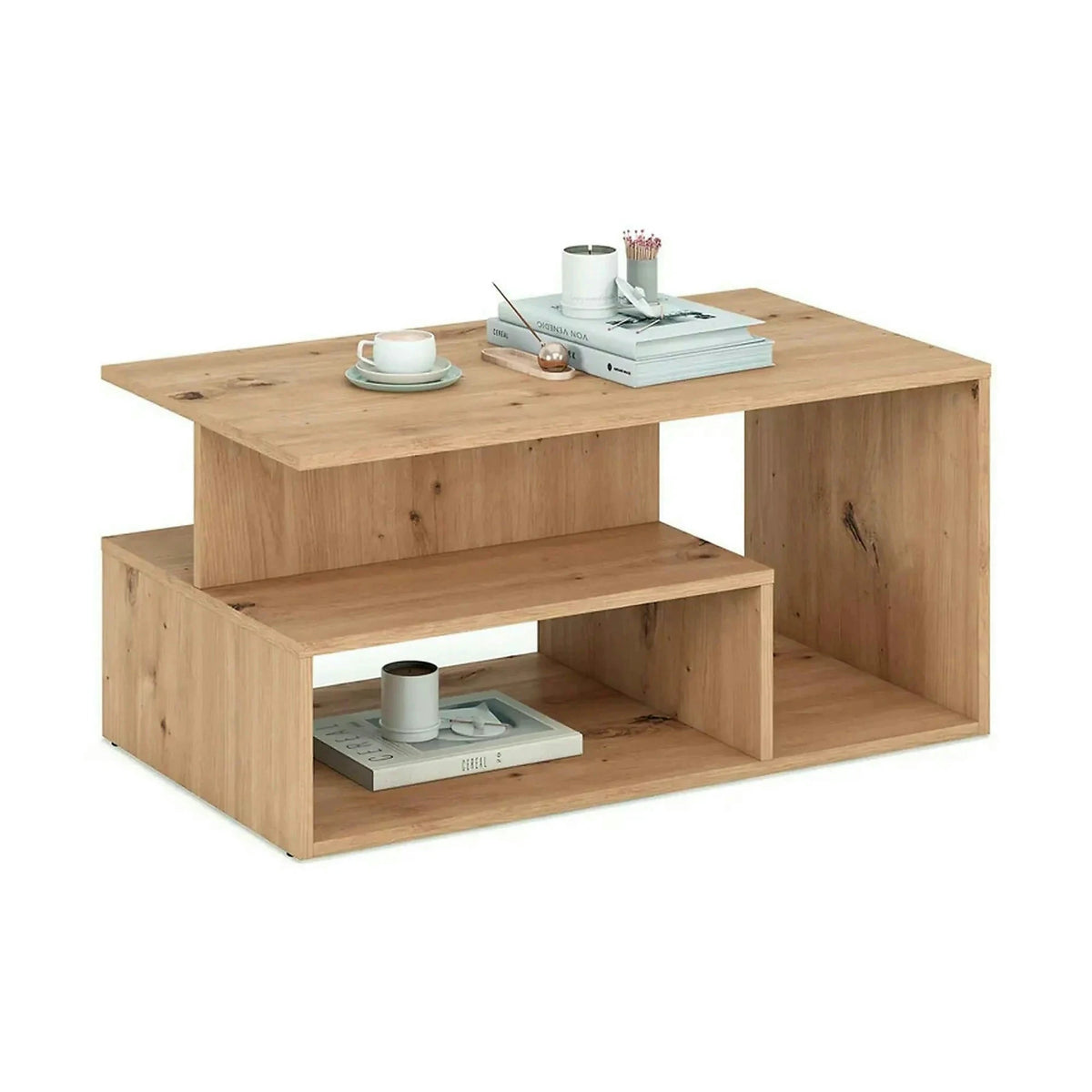 Masuta cafea IVA, stejar artisan, PAL laminat, 90x51x43 cm