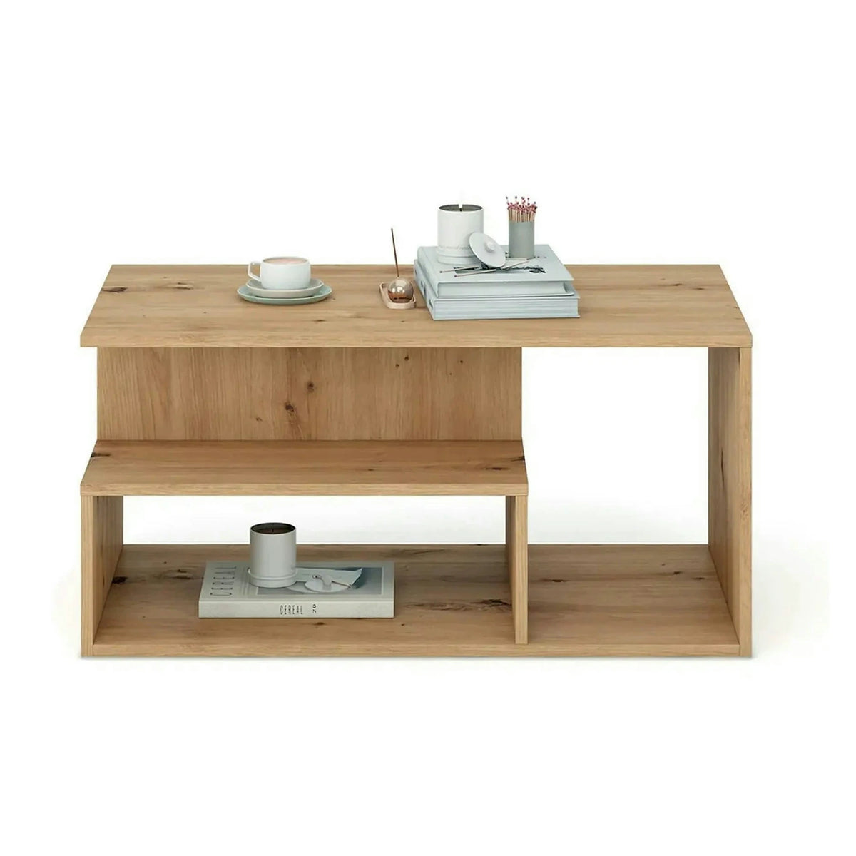 Masuta cafea IVA, stejar artisan, PAL laminat, 90x51x43 cm