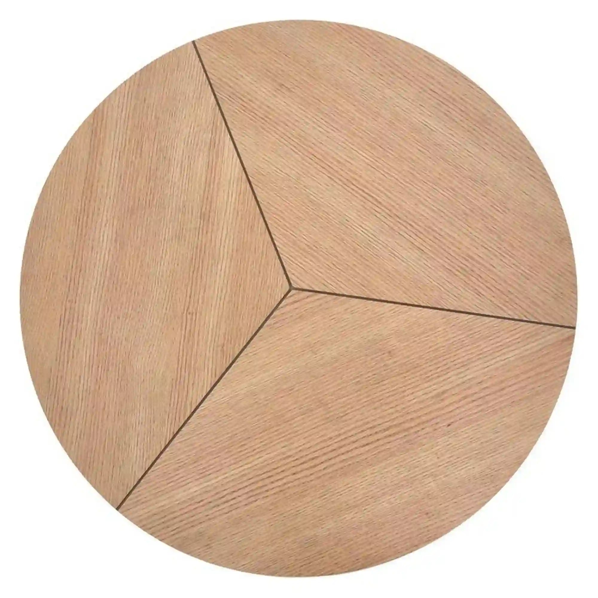 Masuta cafea KARIDA, stejar natural/negru, 80x80x41 cm