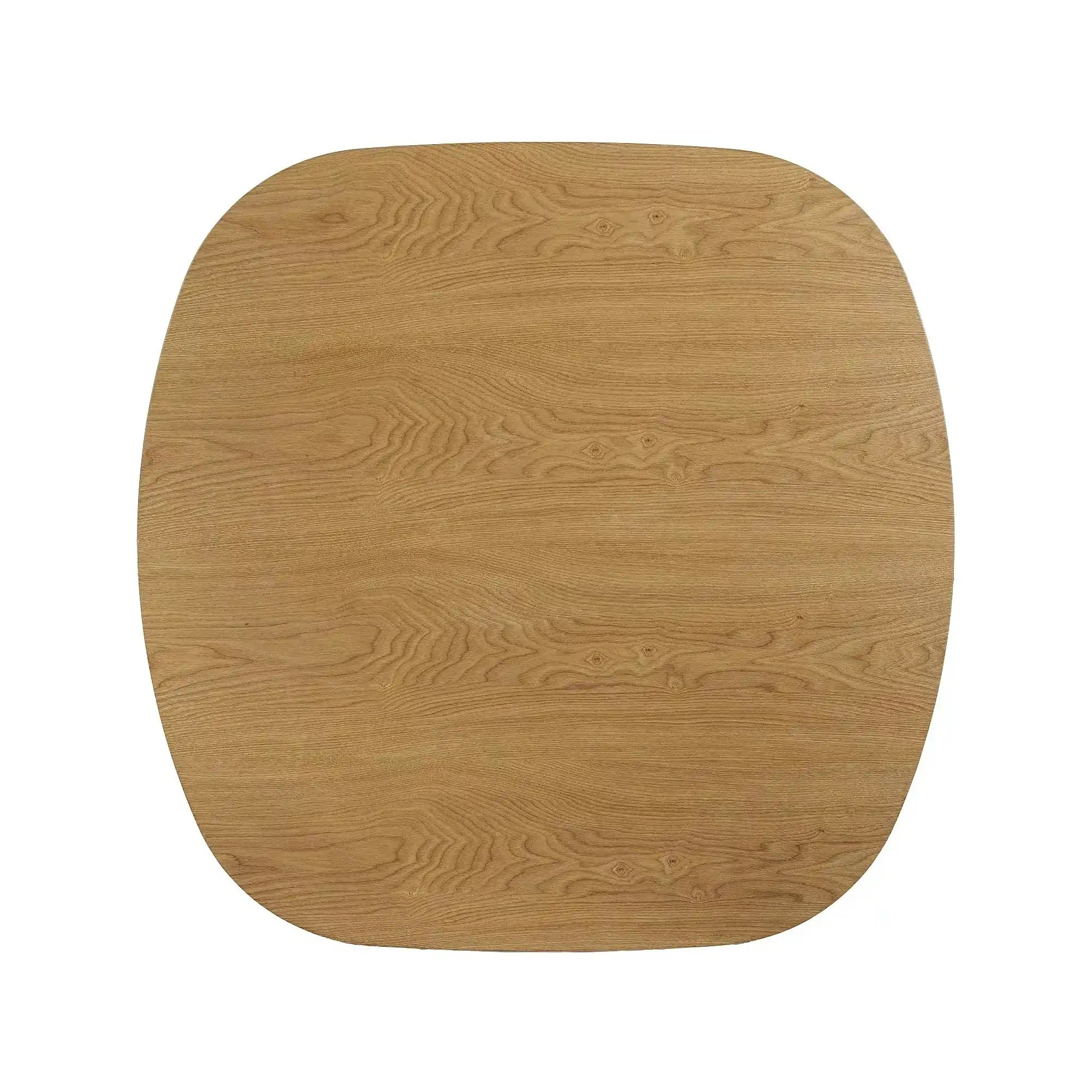 Măsuță cafea KUMA, stejar, furnir/MDF, 80x80x42 cm