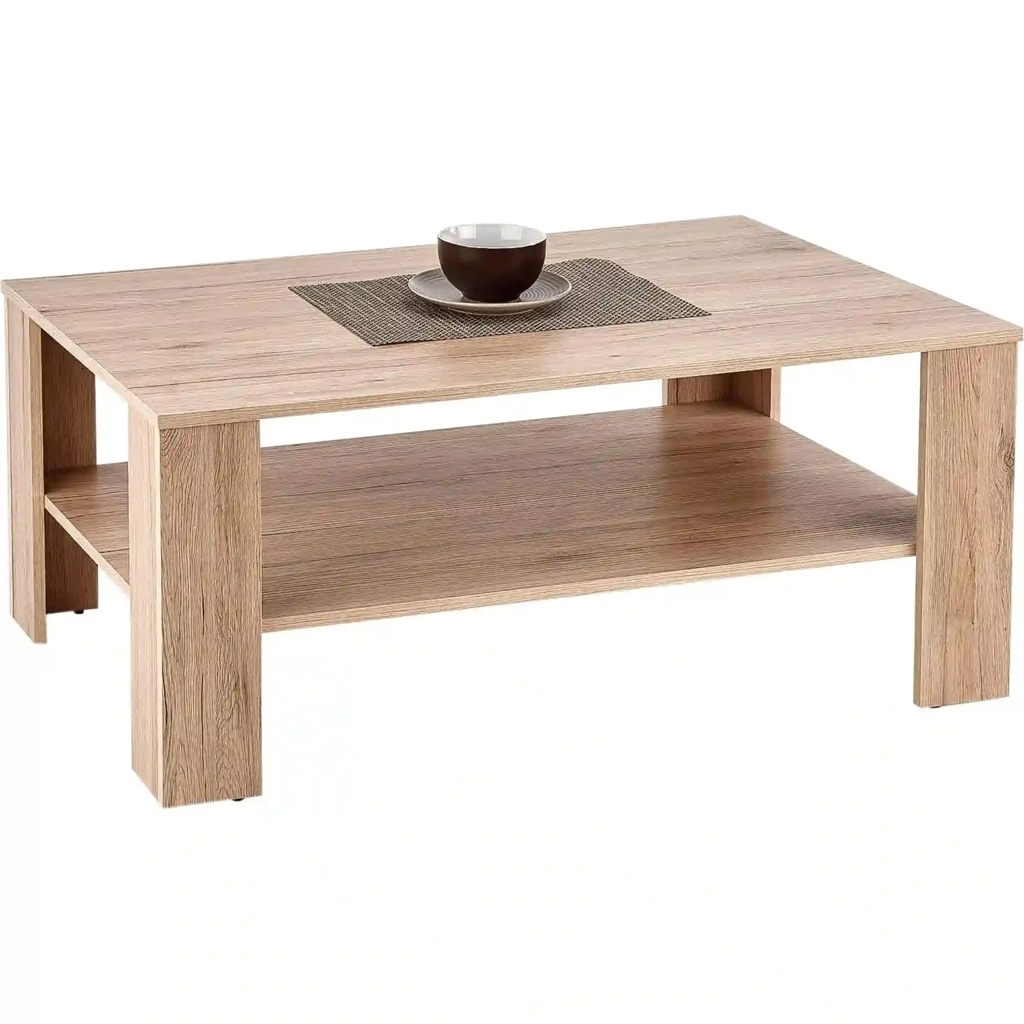 Masuta cafea KWADRO, stejar wotan, 110x65x53 cm