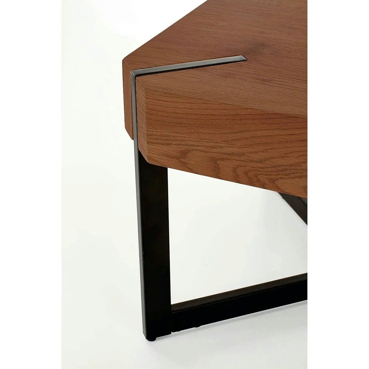 Masuta cafea LAVIDA, nuc/negru, 110x60x43 cm