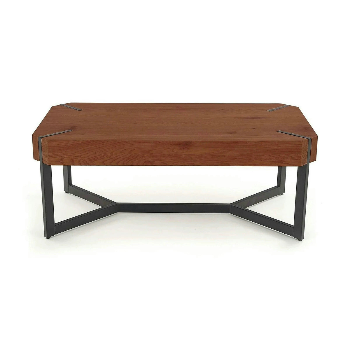 Masuta cafea LAVIDA, nuc/negru, 110x60x43 cm