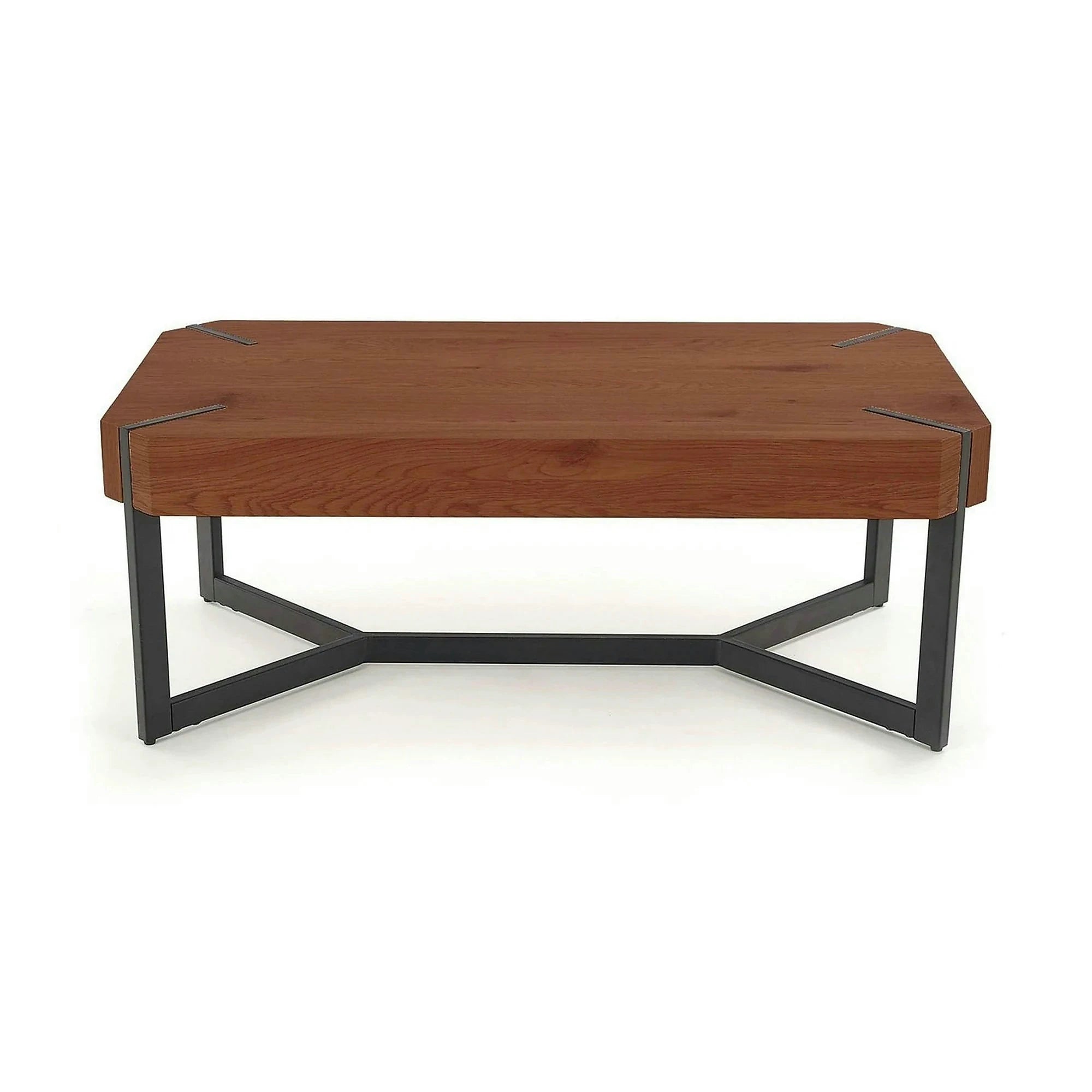 Masuta cafea LAVIDA, nuc/negru, 110x60x43 cm