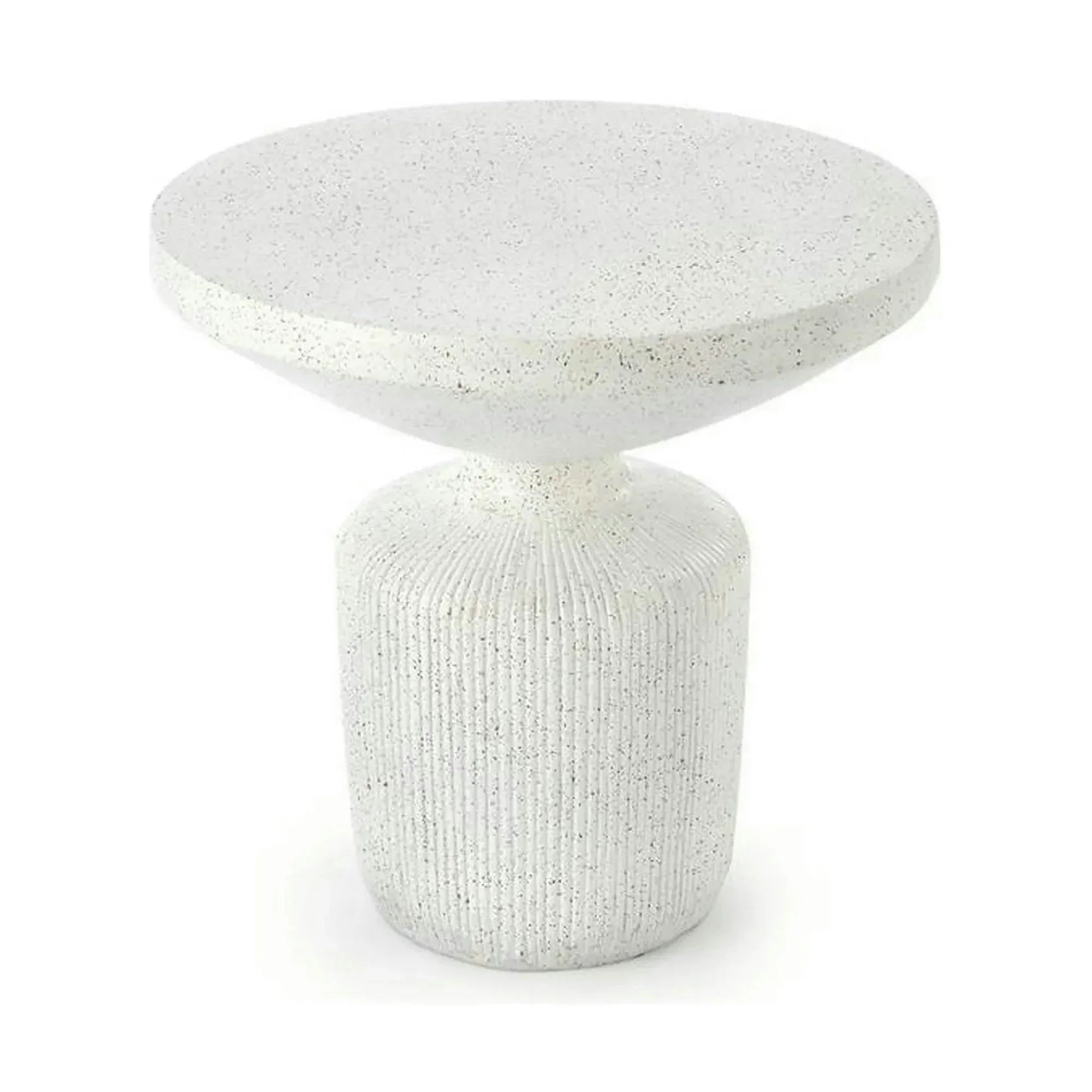 Masuta cafea living alba GIZA, compozit, 54x54x53 cm