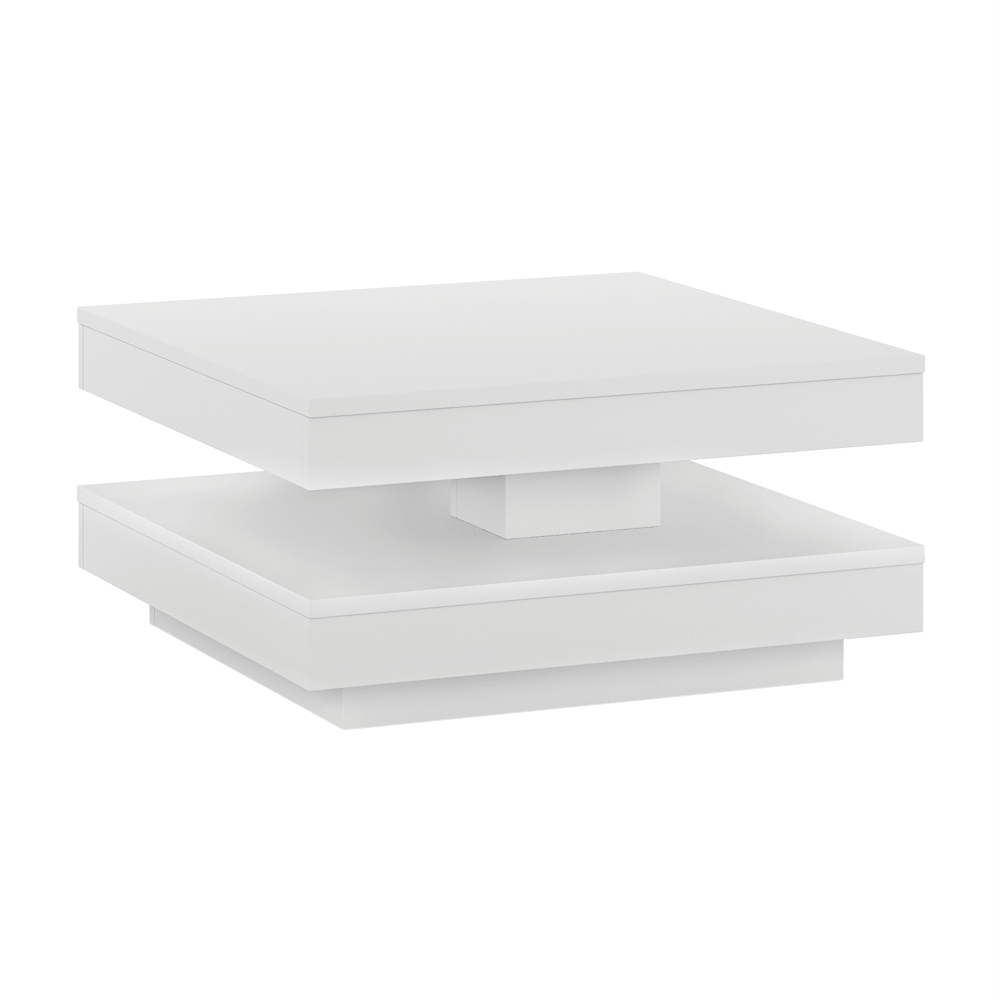 Masuta cafea MANDY, alb, 70x70x34 cm