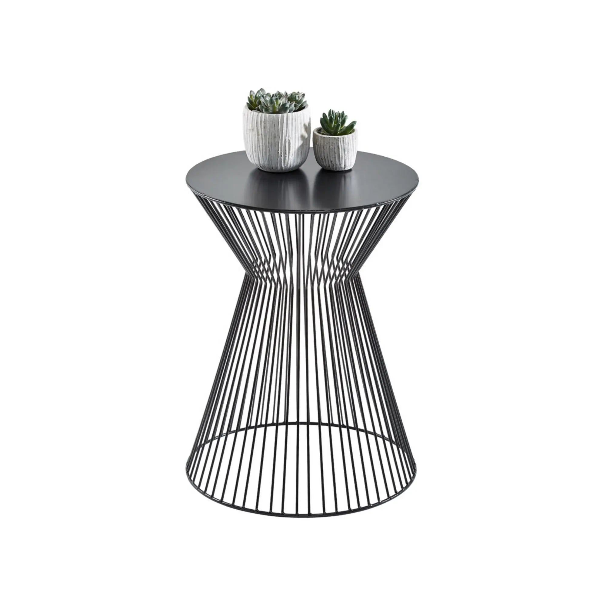 Masuta cafea MARA, negru, metal, 35x35x46 cm