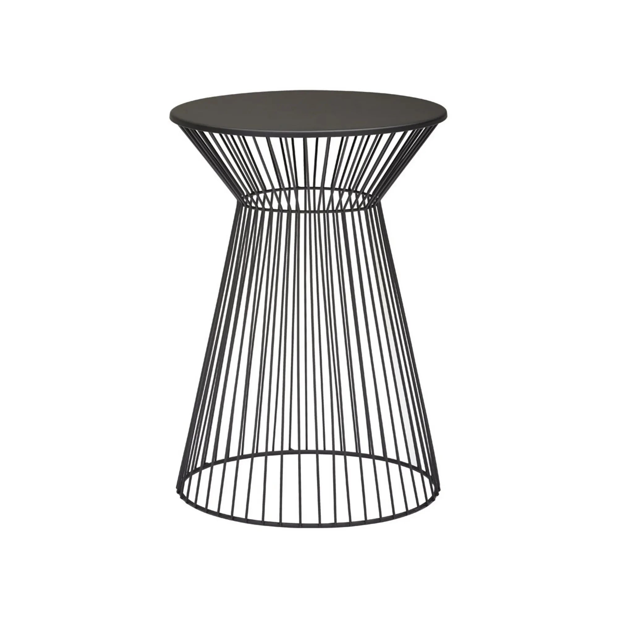 Masuta cafea MARIO, negru, metal, 33x33x47 cm