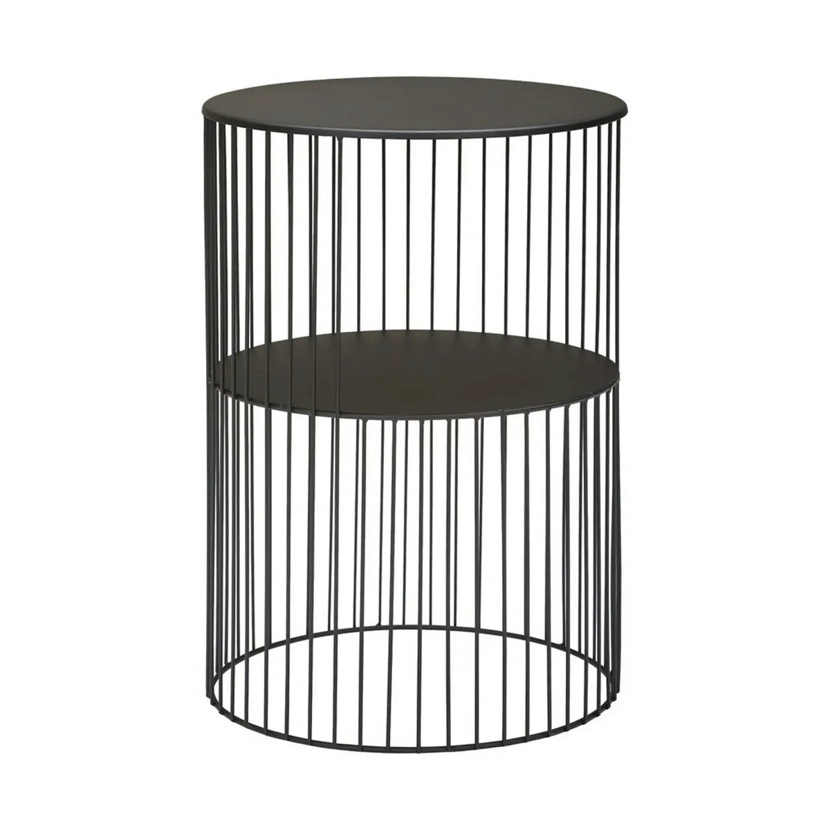 Masuta cafea MARIO, negru, metal, 39x39x55 cm