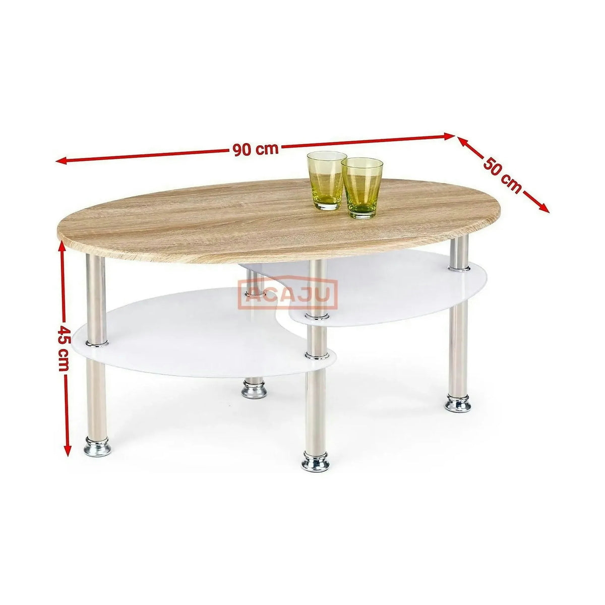 Masuta cafea Medea, stejar sonoma, 90X50X45 CM