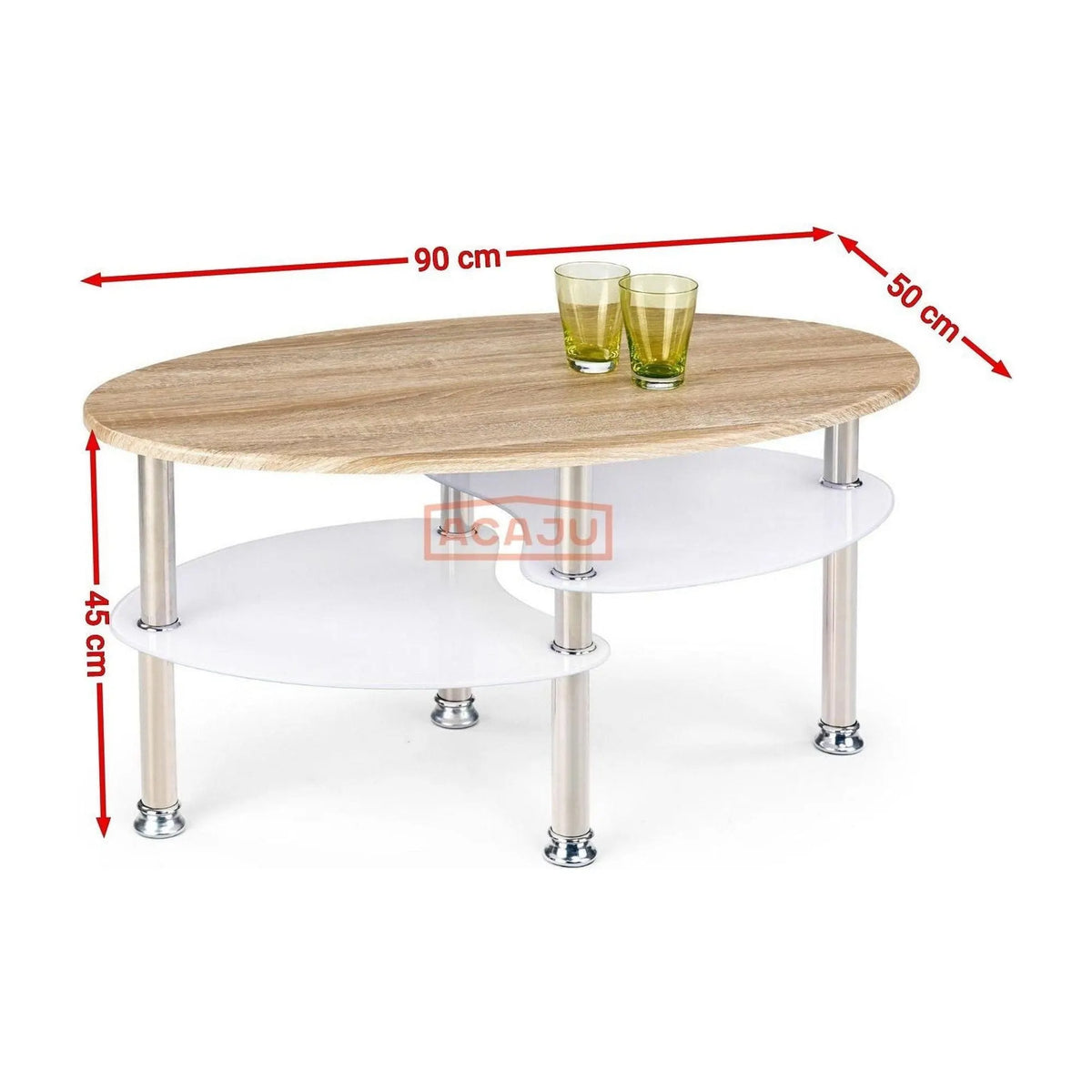 Masuta cafea Medea, stejar sonoma, 90X50X45 CM