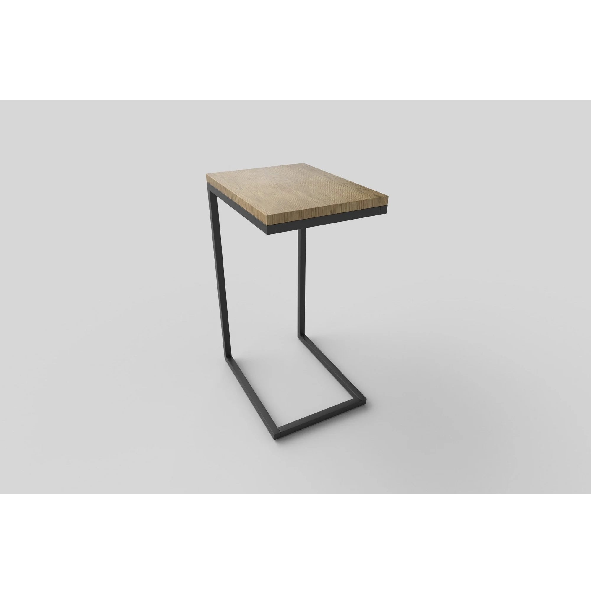 Masuta cafea NISA, negru/stejar auriu, 40x30x60 cm