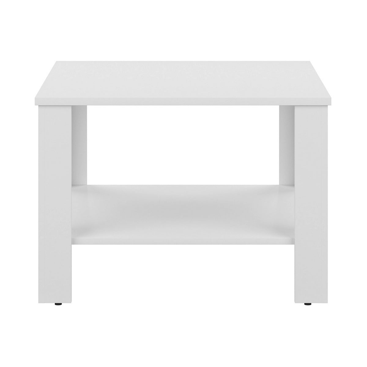 Masuta cafea ODETTE, alb, PAL, 68x68x48 cm