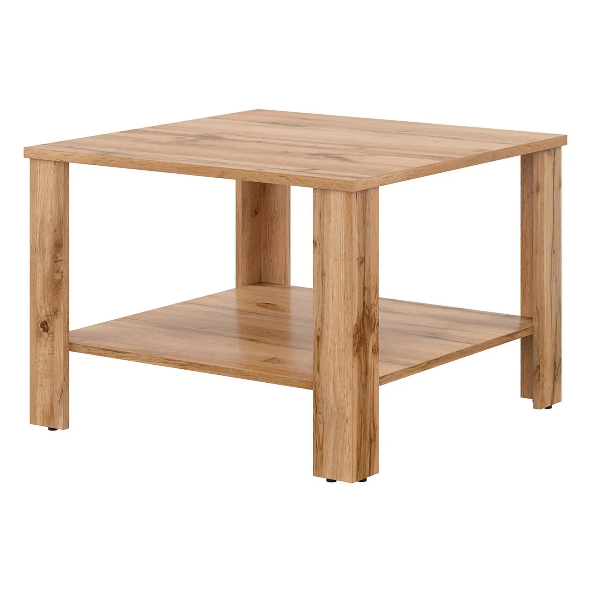 Masuta cafea ODETTE, stejar, PAL, 68x68x48 cm