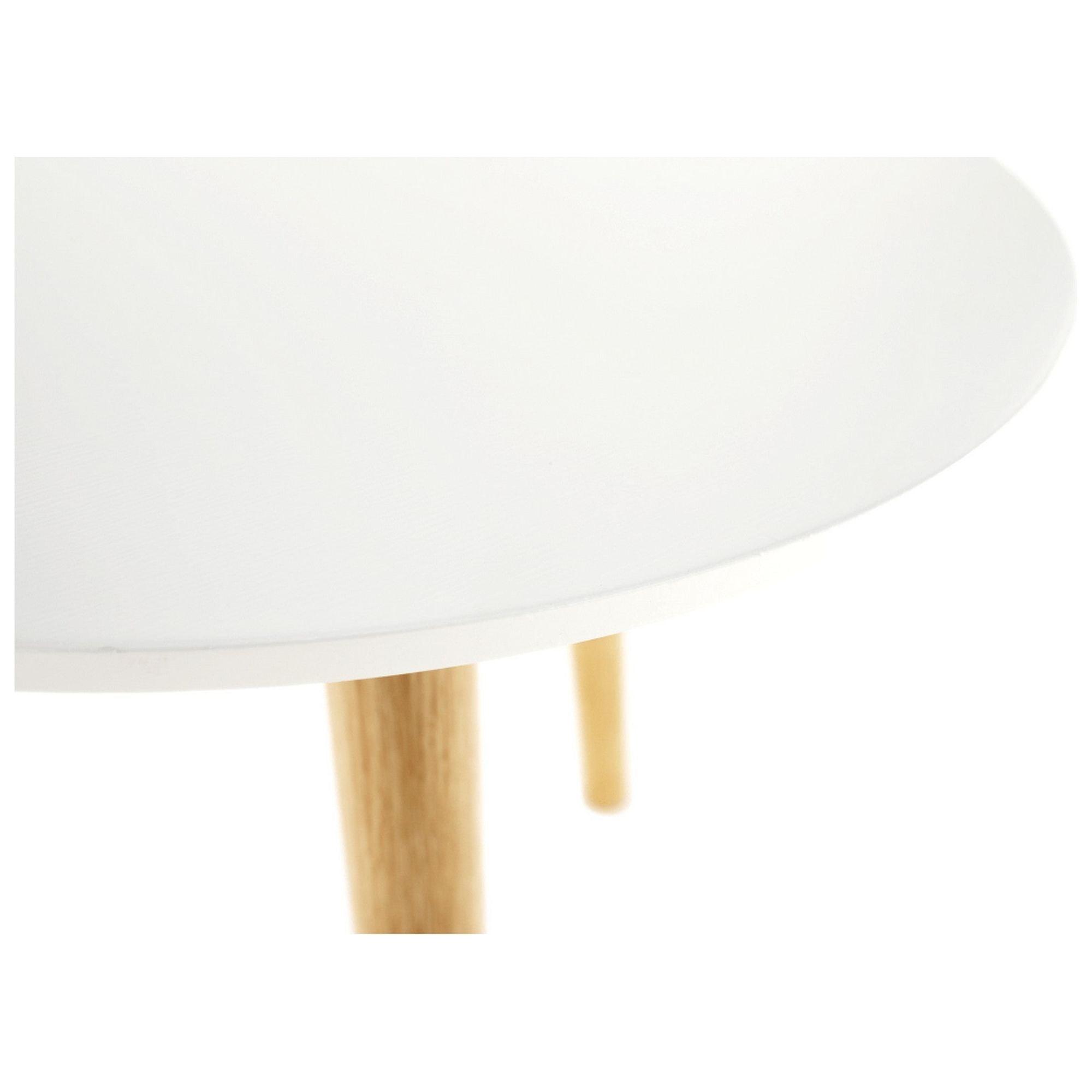 Masuta cafea PAMINO, alb/stejar, lemn, 40x40x42 cm